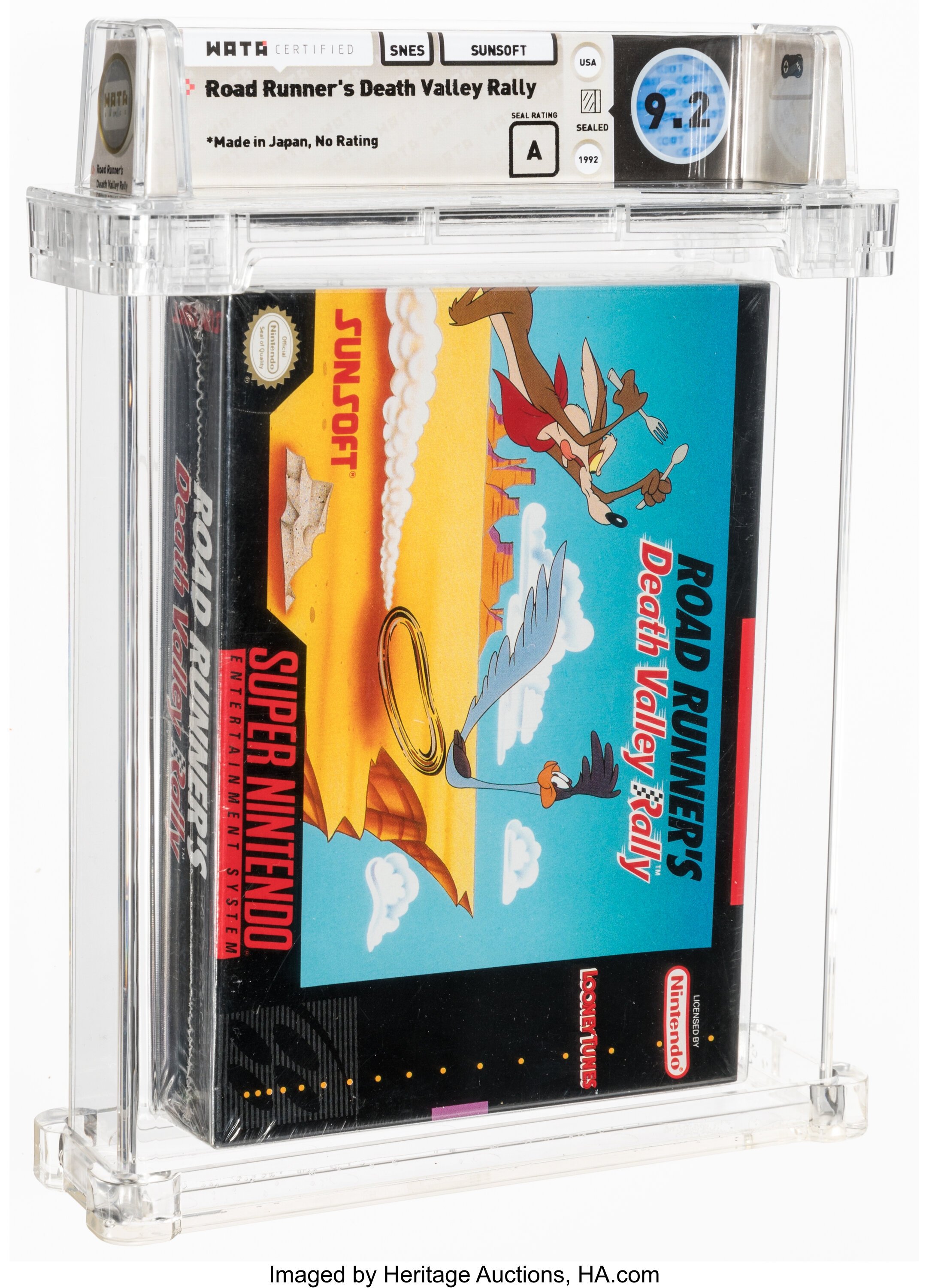 Road Runner's Death Valley Rally Super Nintendo (SNES): PSA Pop Report + Loose / CIB / Sealed Prices 2026
