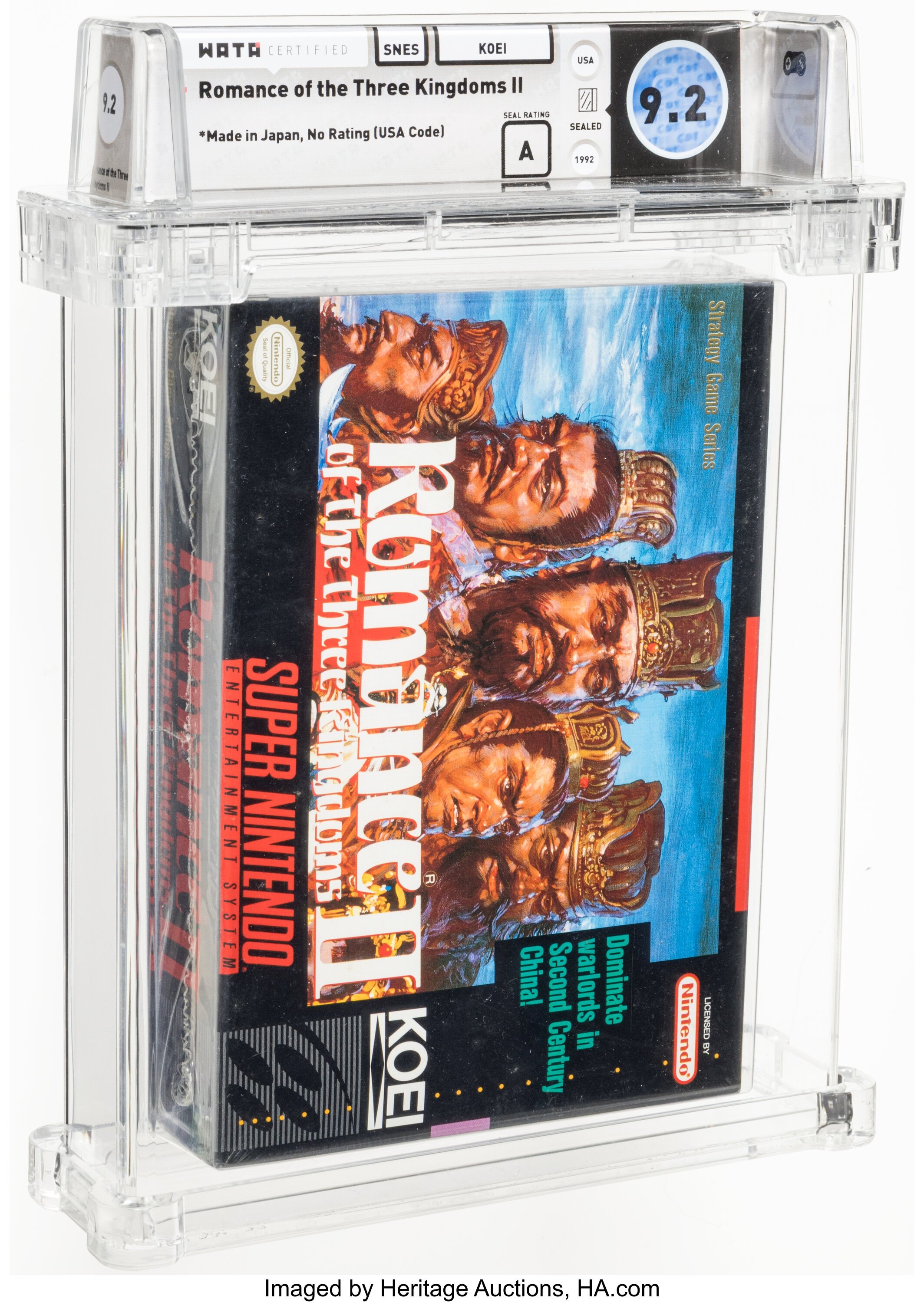 Romance of the Three Kingdoms II Super Nintendo (SNES): PSA Pop Report + Loose / CIB / Sealed Prices 2026