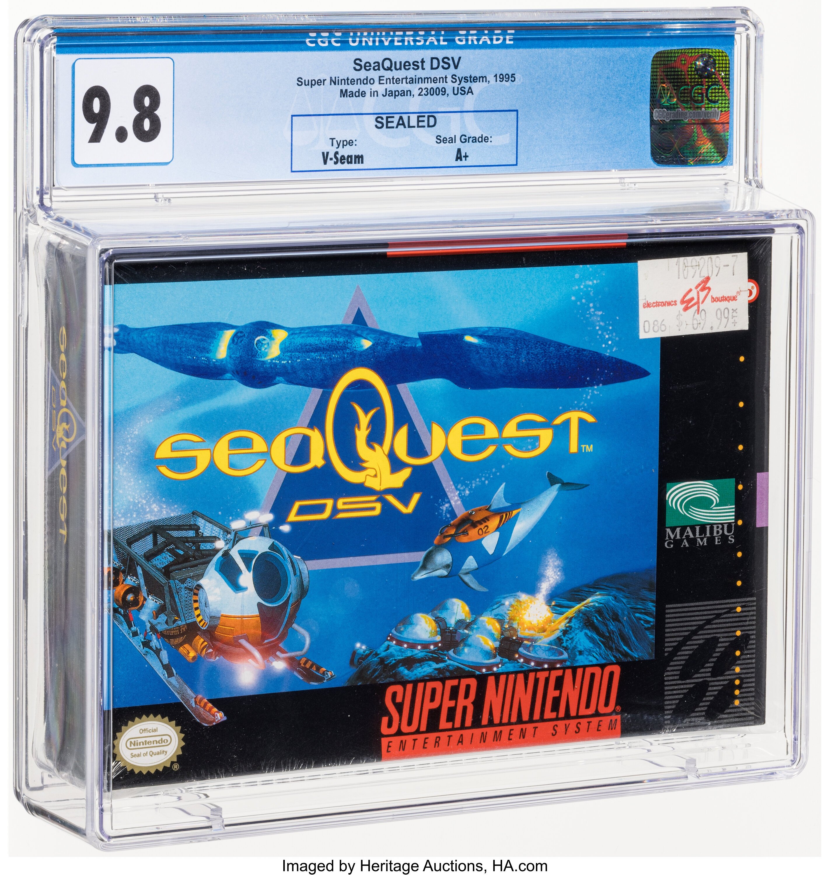 SeaQuest DSV Super Nintendo (SNES): PSA Pop Report + Loose / CIB / Sealed Prices 2026