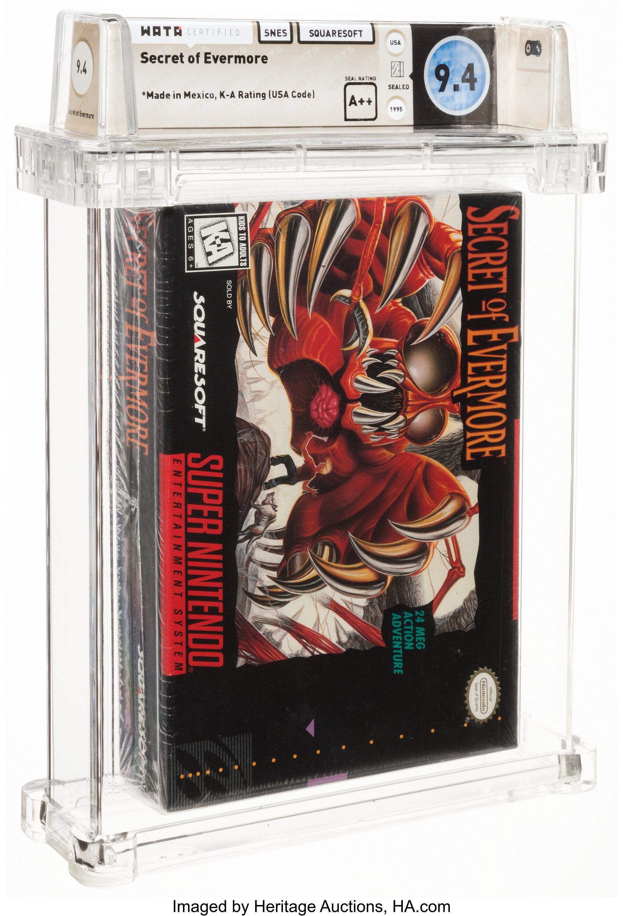 Secret of Evermore Super Nintendo (SNES): PSA Pop Report + Loose / CIB / Sealed Prices 2026
