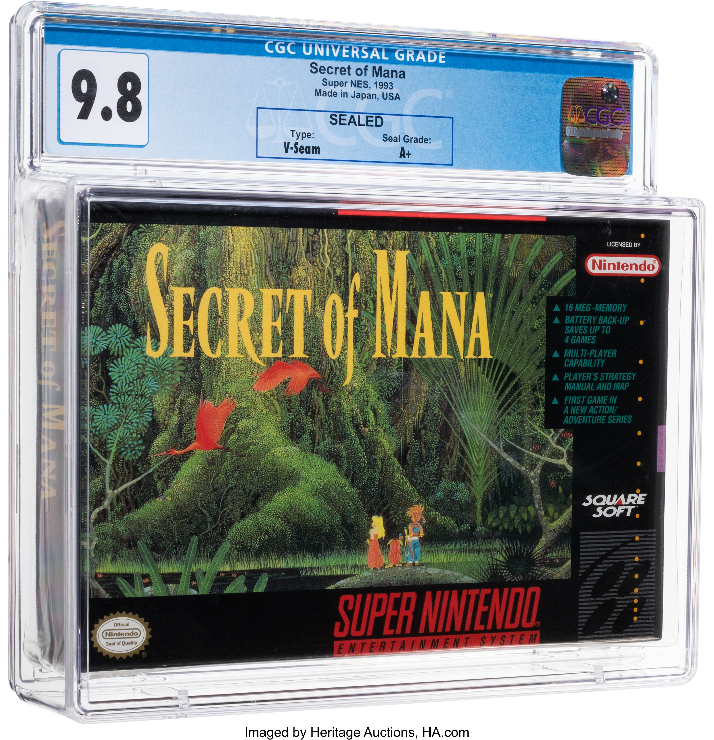 Secret of Mana Super Nintendo (SNES): PSA Pop Report + Loose / CIB / Sealed Prices 2026