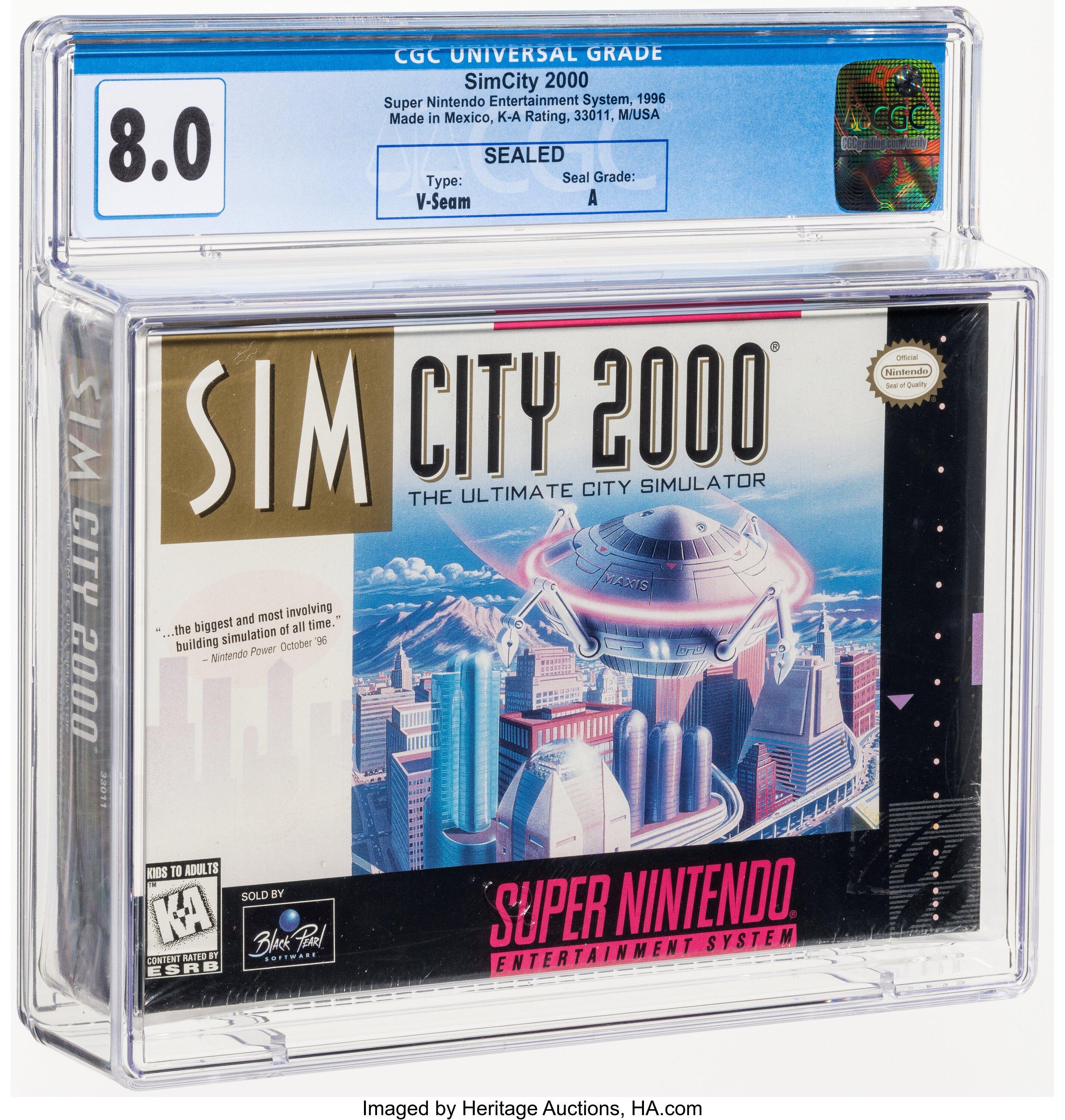 SimCity 2000 Super Nintendo (SNES): PSA Pop Report + Loose / CIB / Sealed Prices 2026