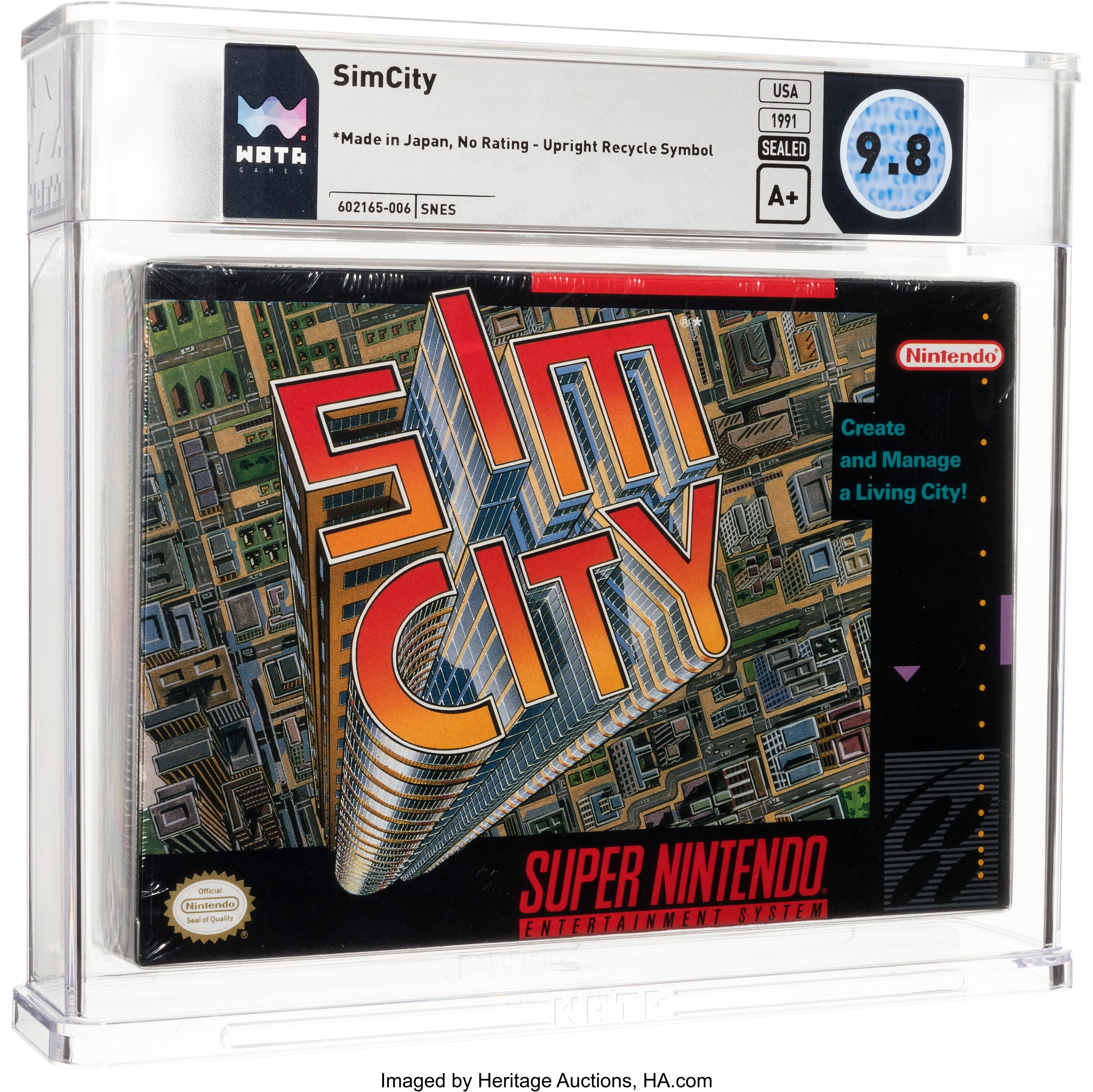 SimCity Super Nintendo (SNES): PSA Pop Report + Loose / CIB / Sealed Prices 2026