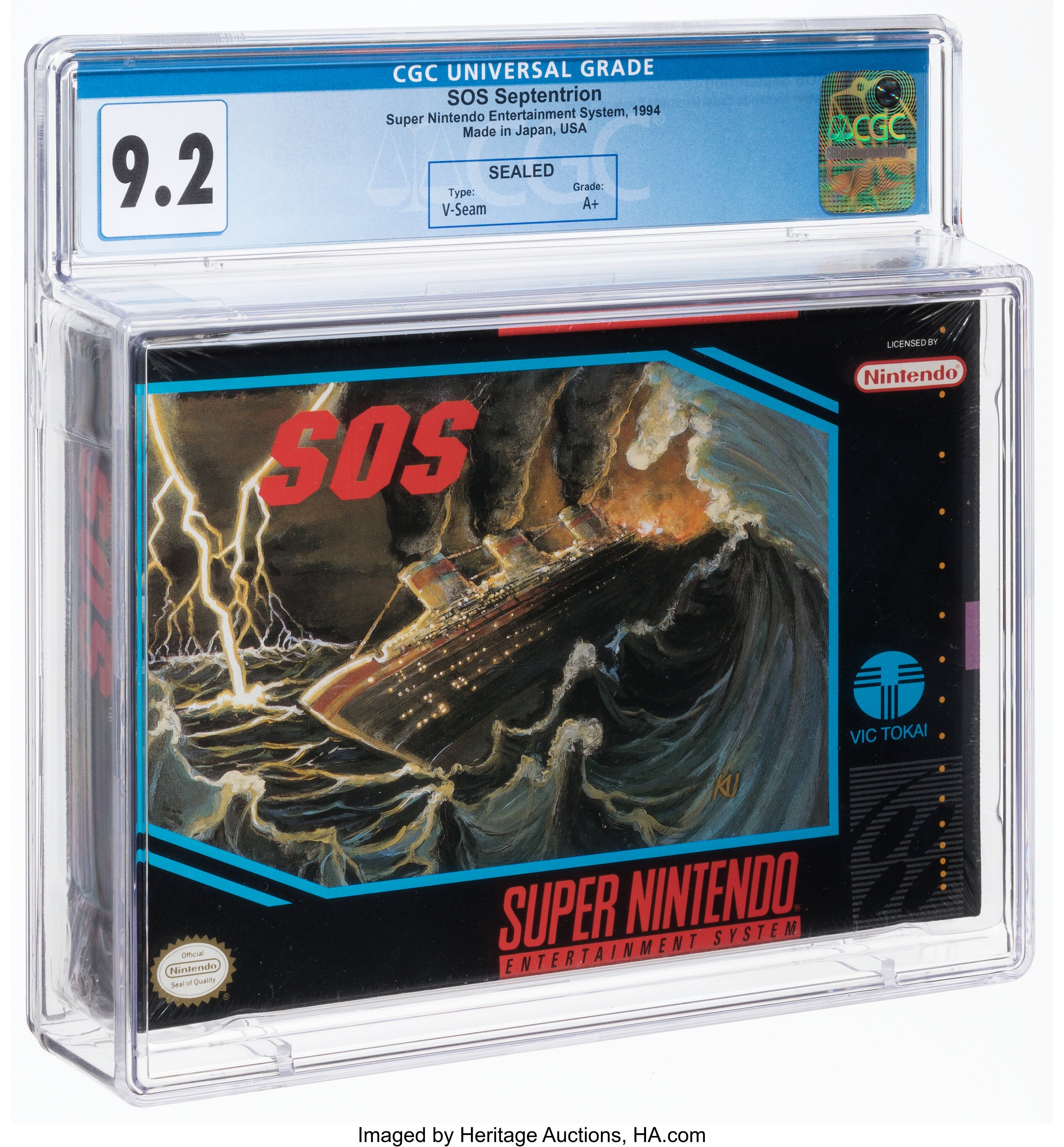 SOS Super Nintendo (SNES): PSA Pop Report + Loose / CIB / Sealed Prices 2026