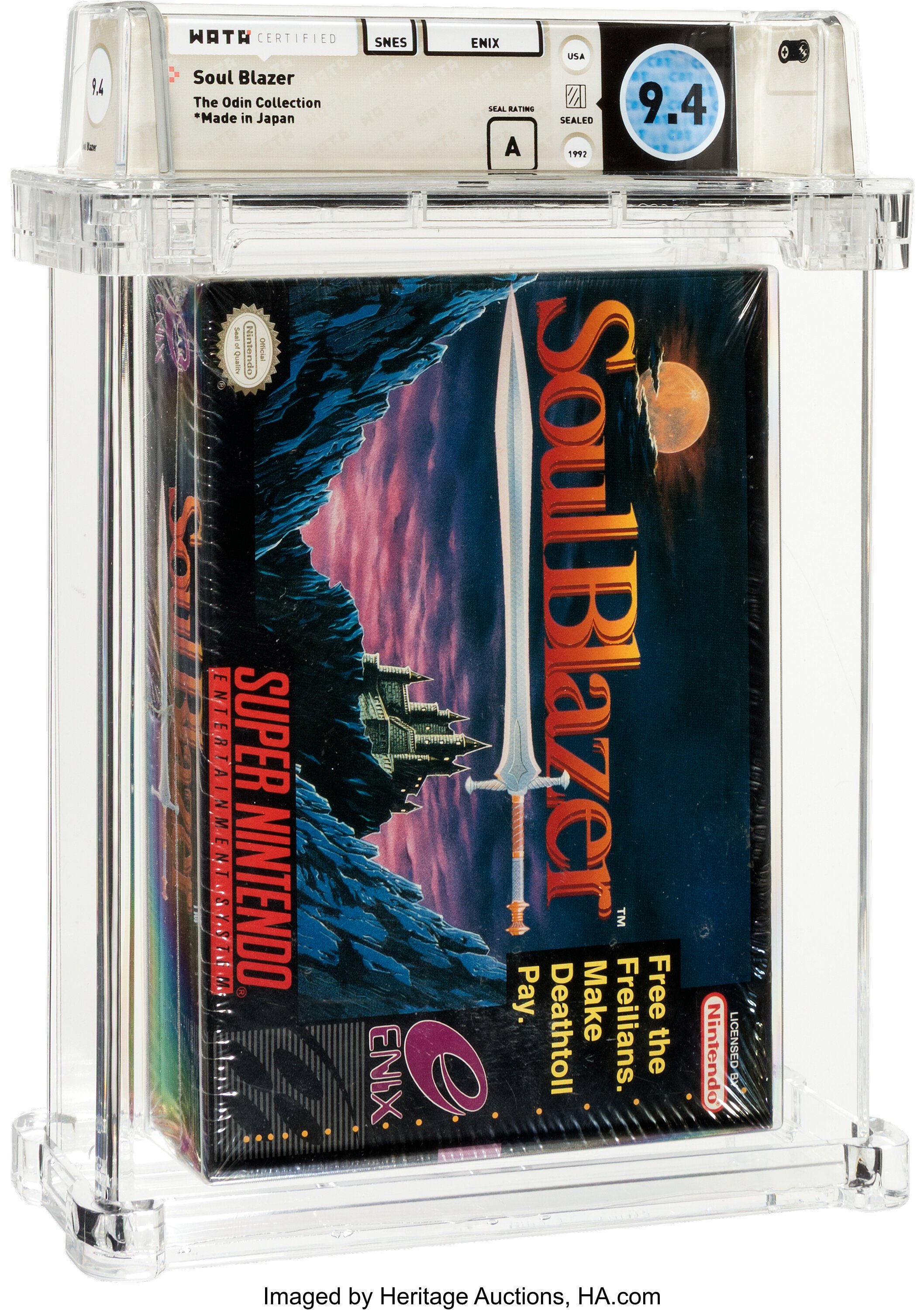 Soul Blazer Super Nintendo (SNES): PSA Pop Report + Loose / CIB / Sealed Prices 2026
