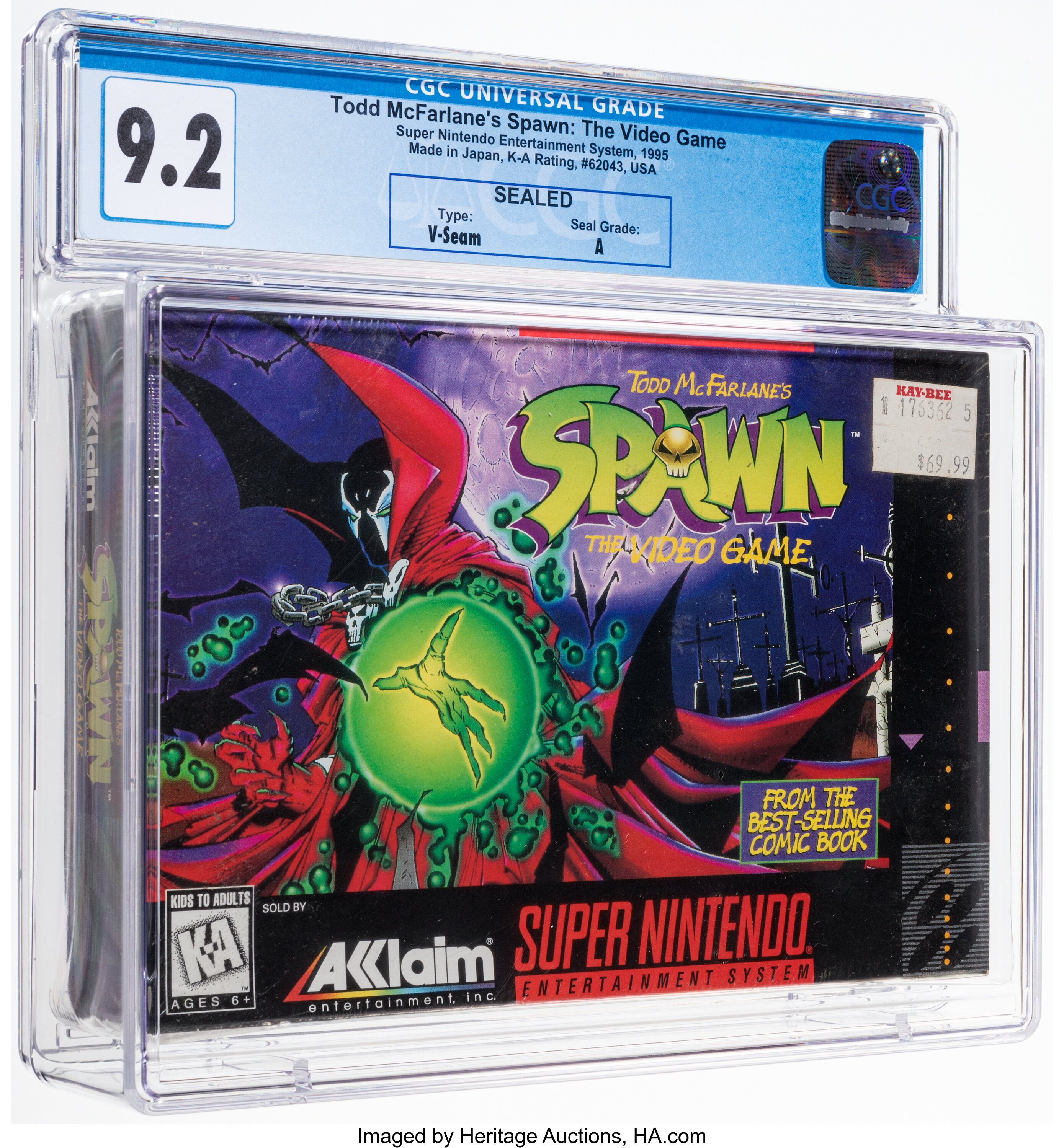 Spawn: The Video Game Super Nintendo (SNES): PSA Pop Report + Loose / CIB / Sealed Prices 2026