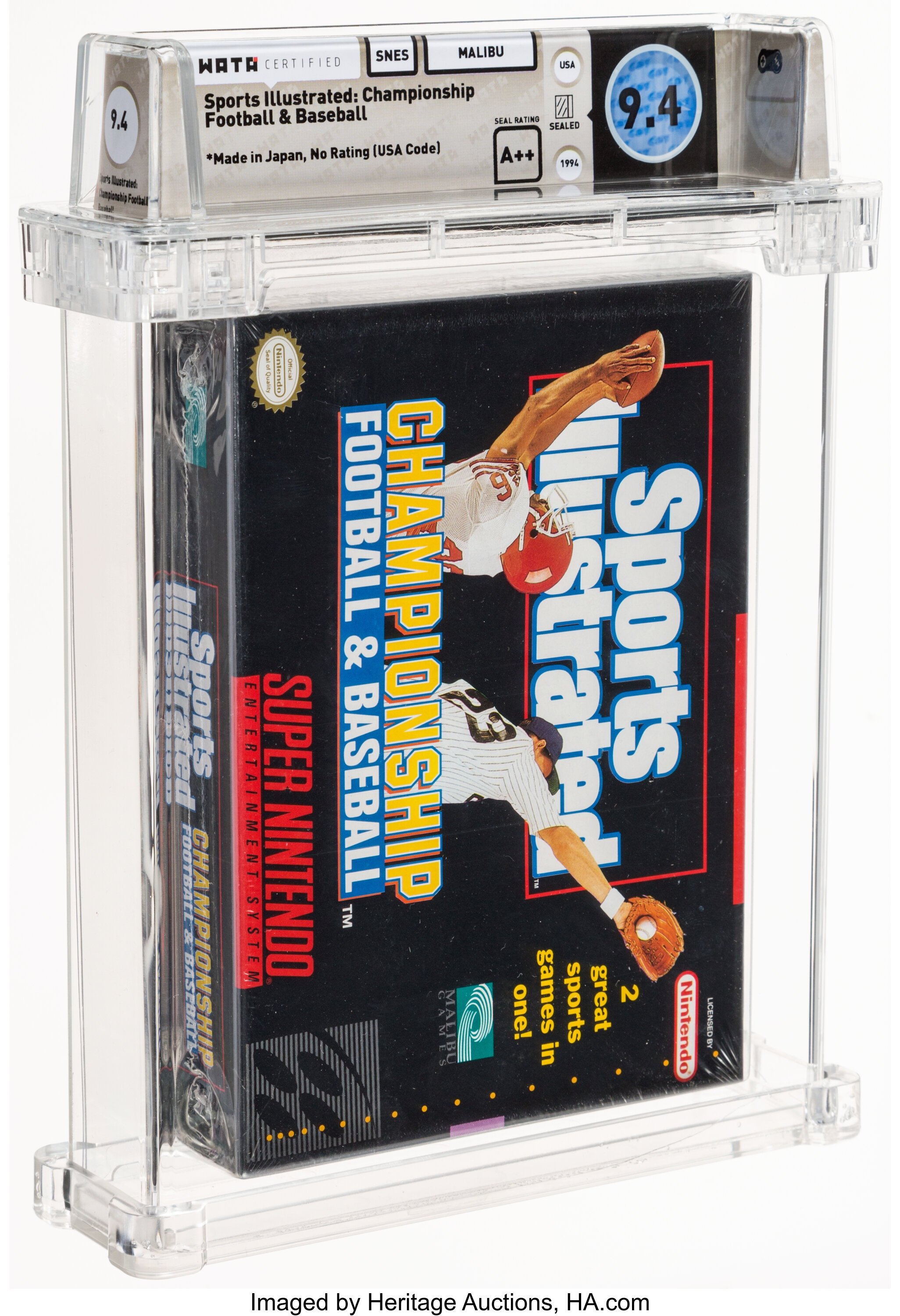 Sports Illustrated: Championship Football & Baseball Super Nintendo (SNES): PSA Pop Report + Loose / CIB / Sealed Prices 2026
