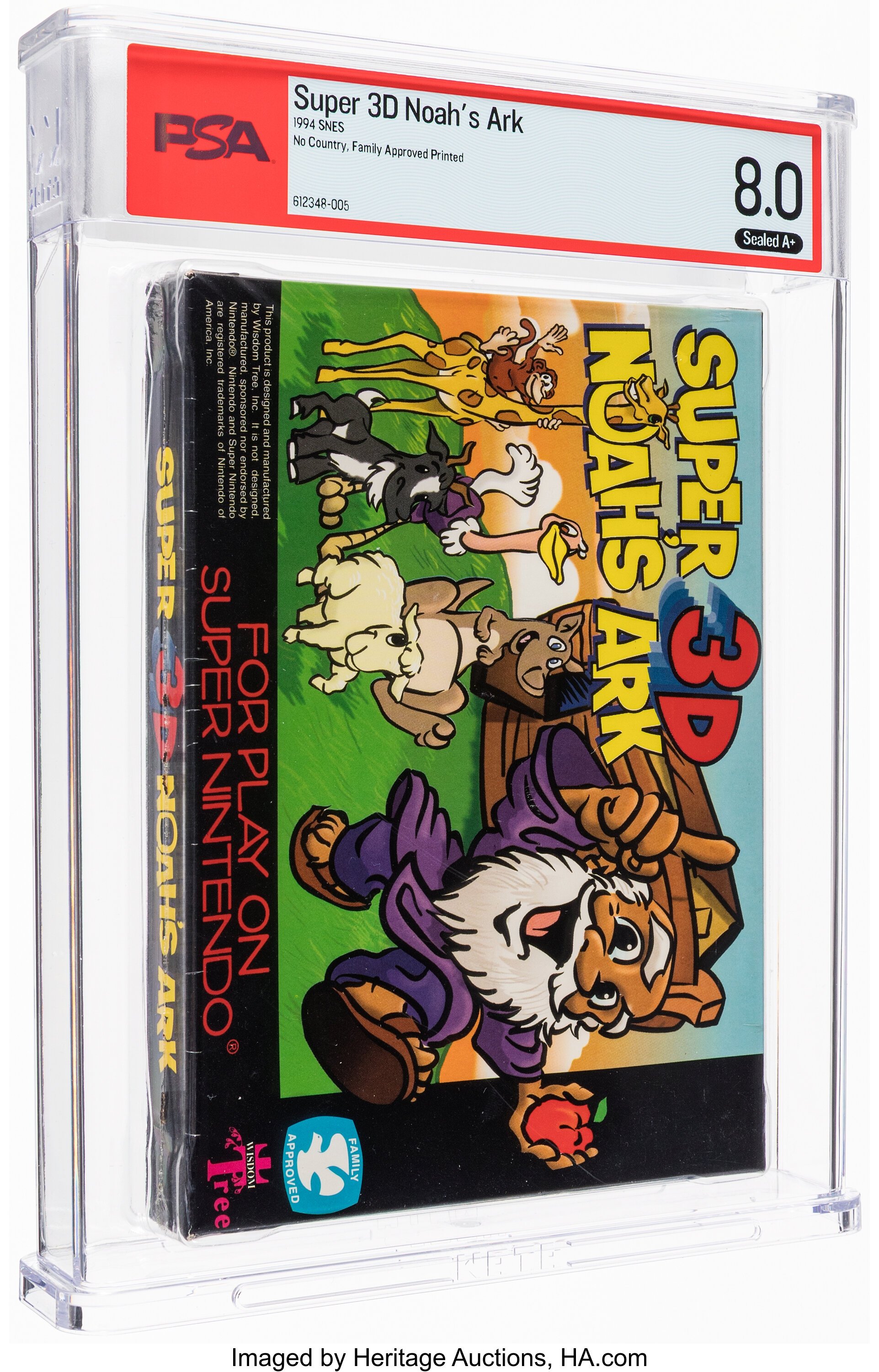 Super 3D Noah's Ark Super Nintendo (SNES): PSA Pop Report + Loose / CIB / Sealed Prices 2026