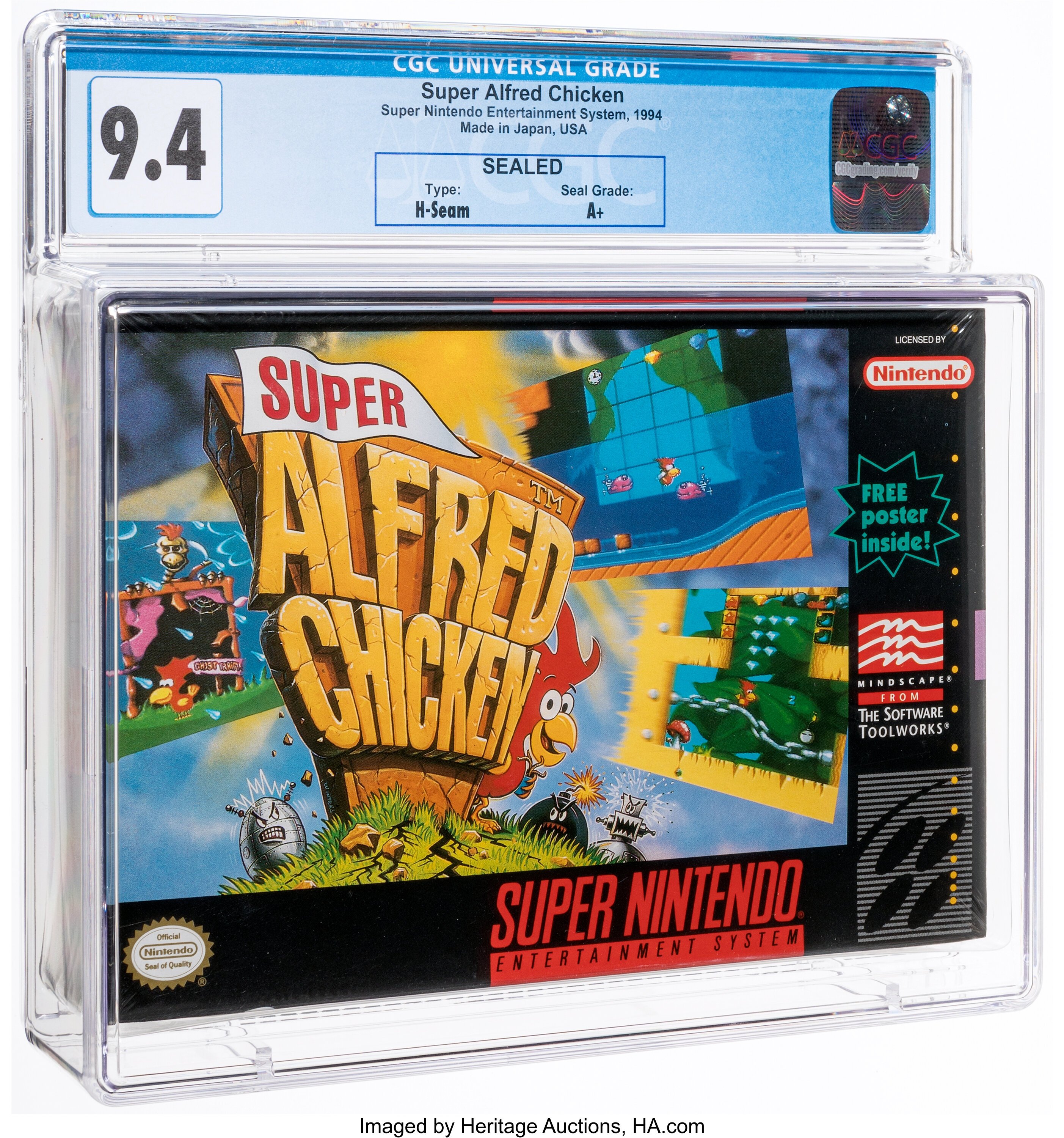 Super Alfred Chicken Super Nintendo (SNES): PSA Pop Report + Loose / CIB / Sealed Prices 2026