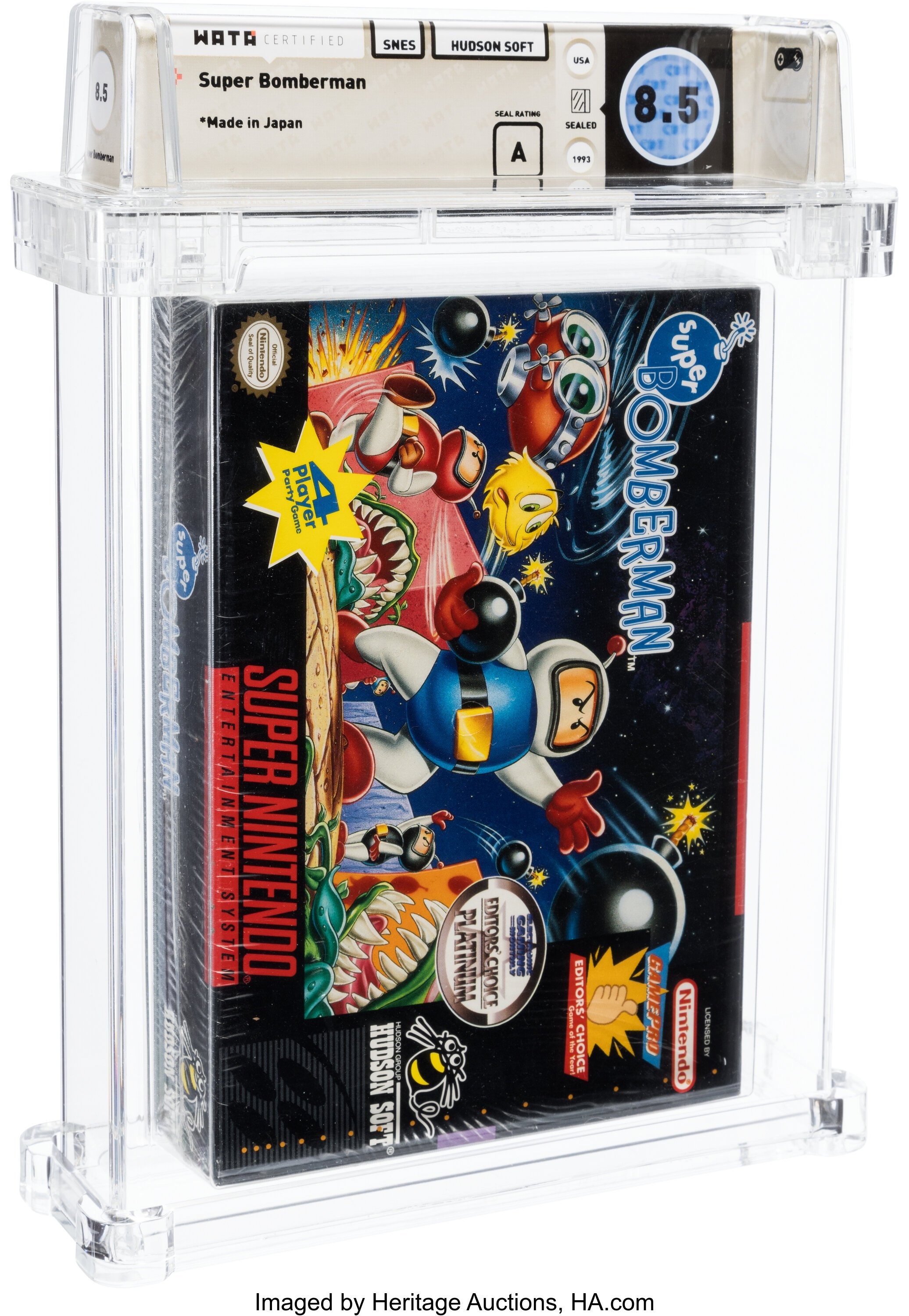 Super Bomberman Super Nintendo (SNES): PSA Pop Report + Loose / CIB / Sealed Prices 2026