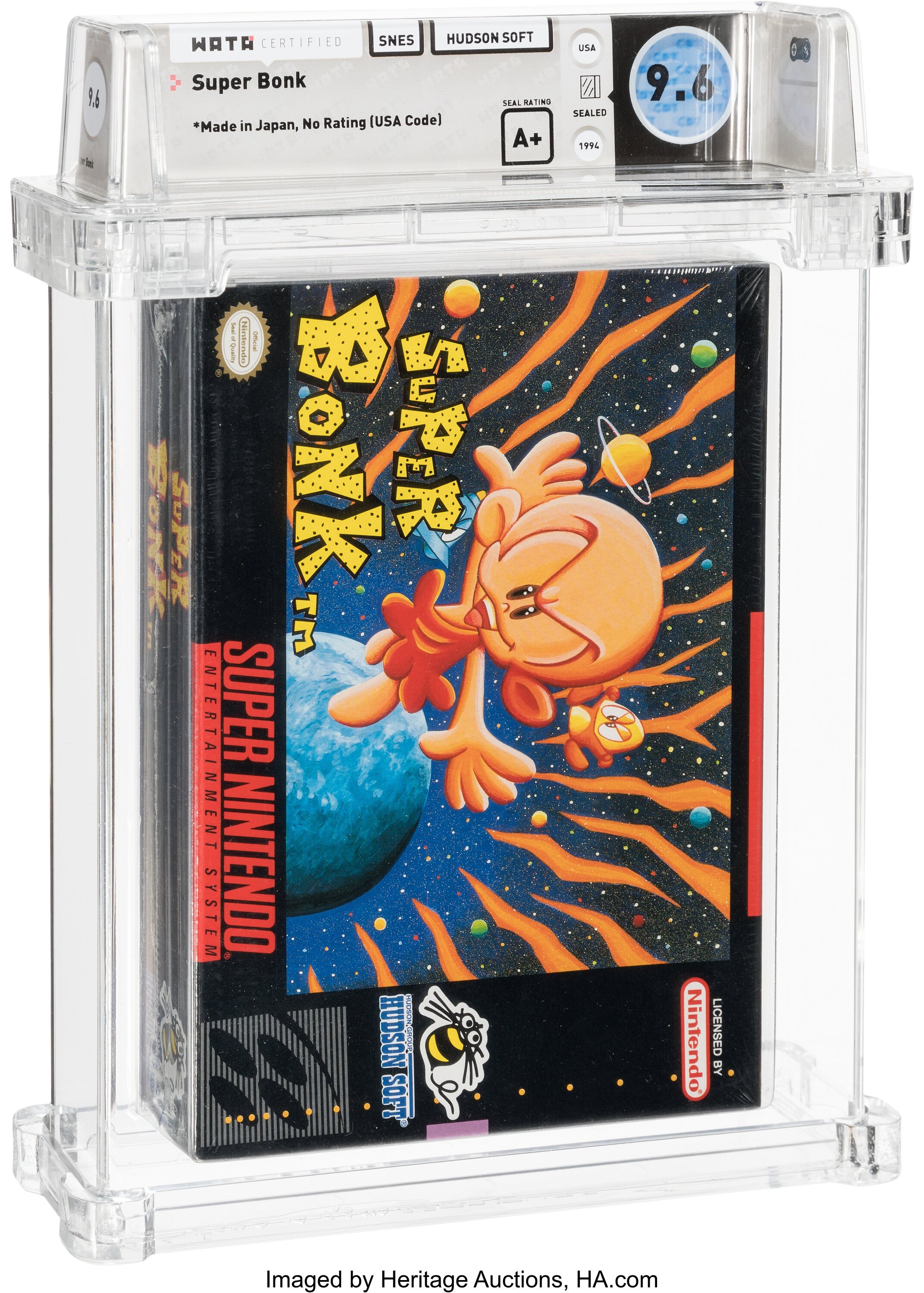 Super Bonk Super Nintendo (SNES): PSA Pop Report + Loose / CIB / Sealed Prices 2026