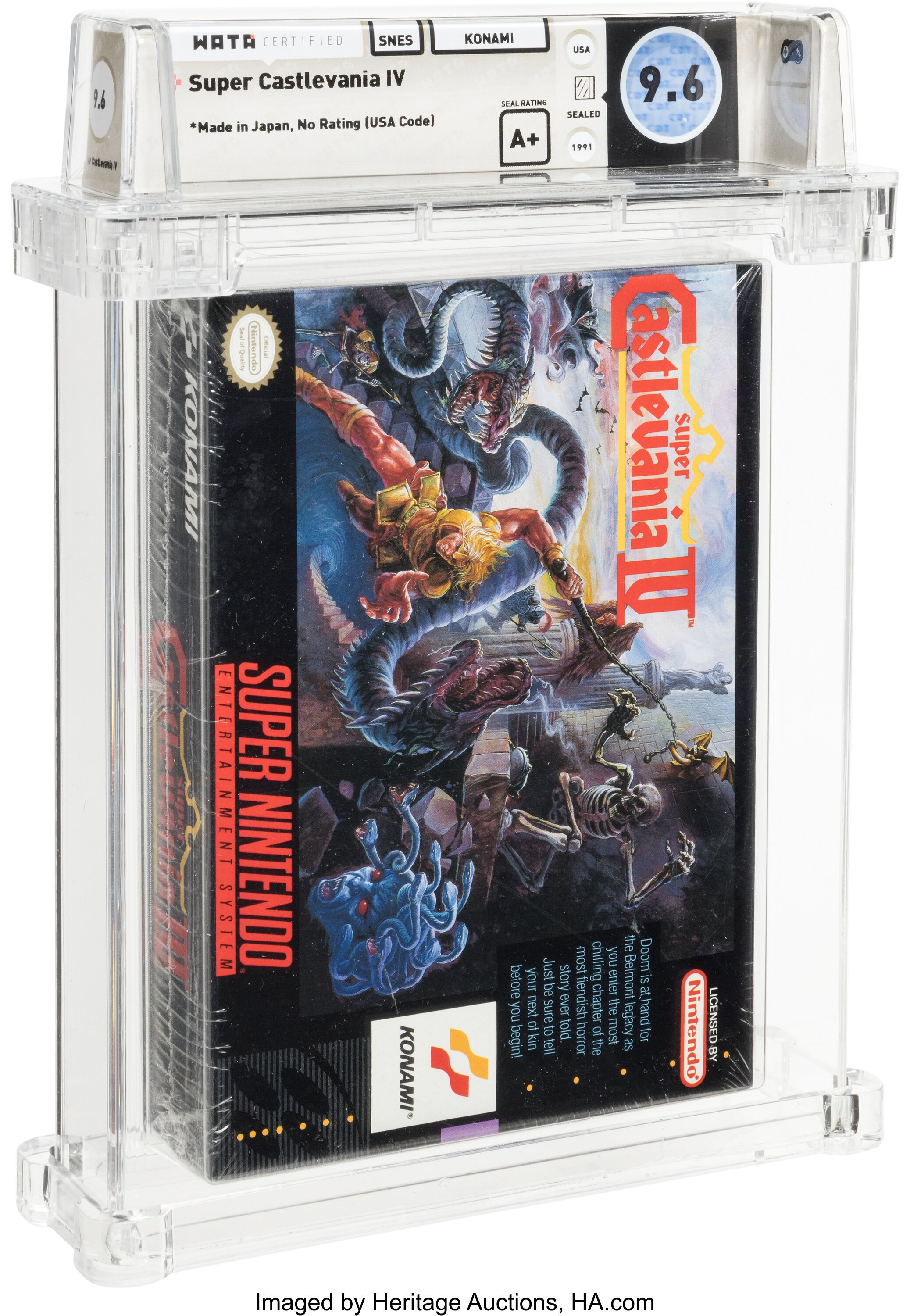 Super Castlevania IV Super Nintendo (SNES): PSA Pop Report + Loose / CIB / Sealed Prices 2026