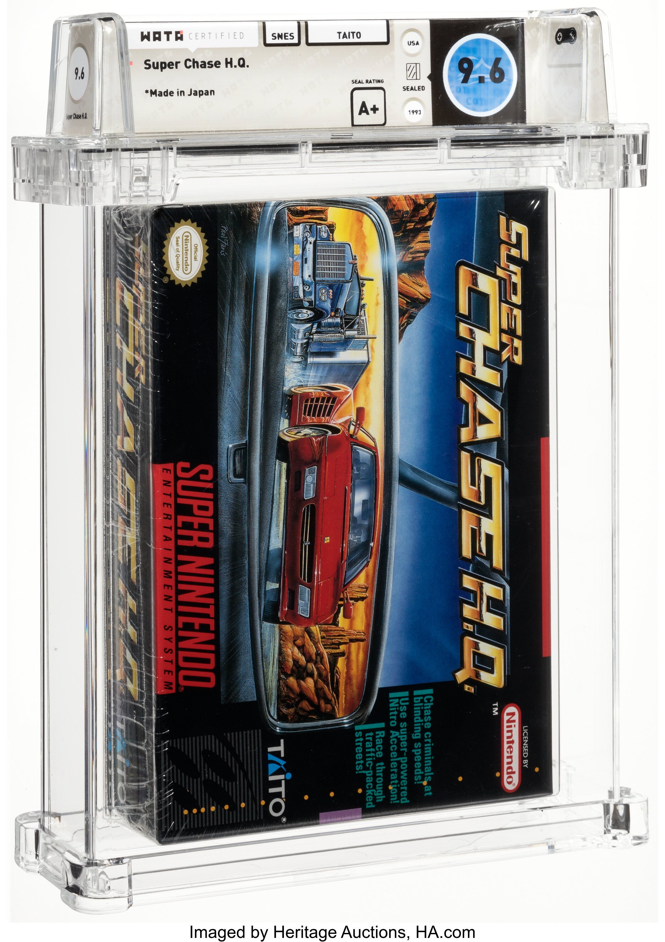 Super Chase H.Q. Super Nintendo (SNES): PSA Pop Report + Loose / CIB / Sealed Prices 2026