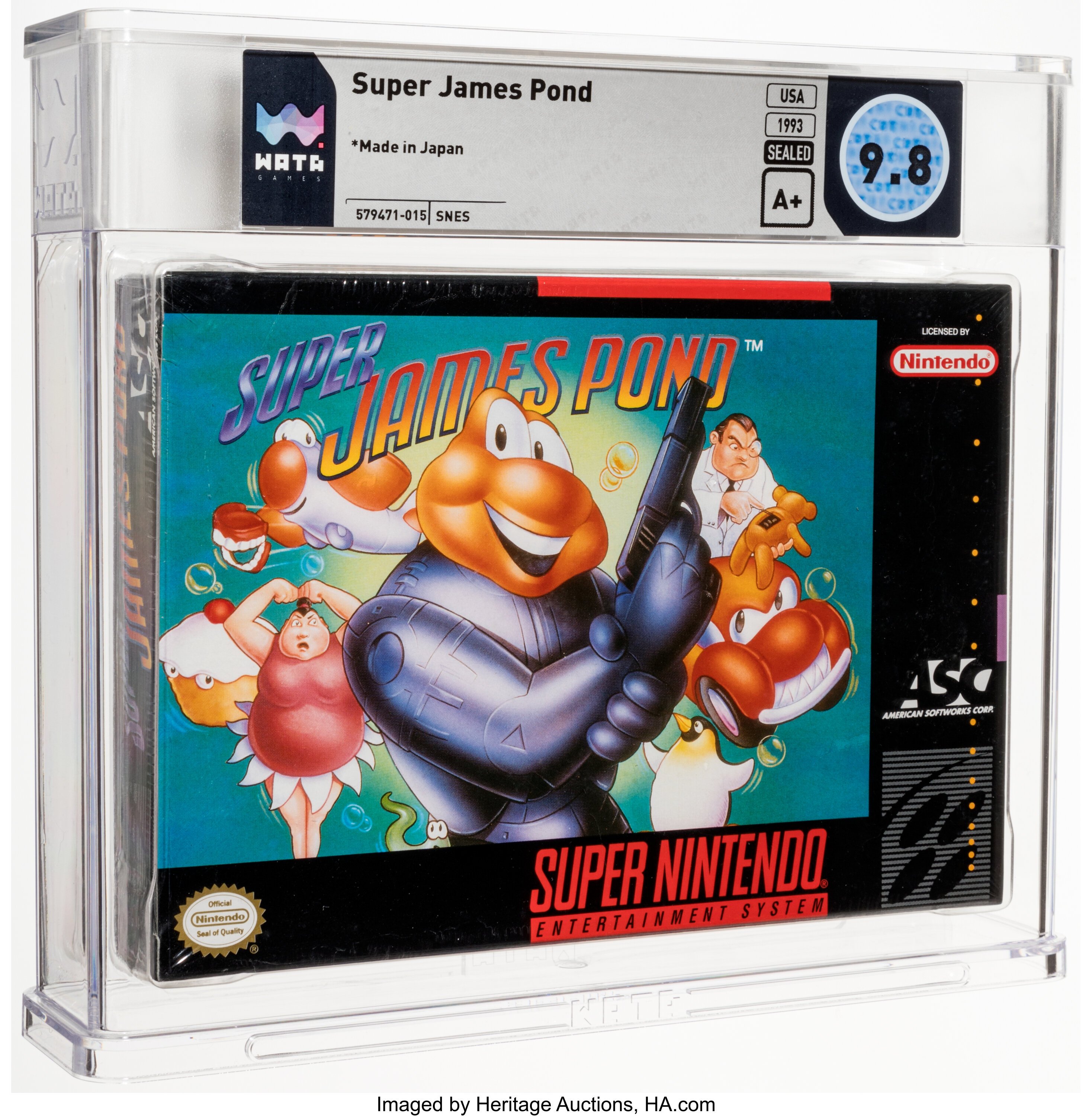 Super James Pond Super Nintendo (SNES): PSA Pop Report + Loose / CIB / Sealed Prices 2026