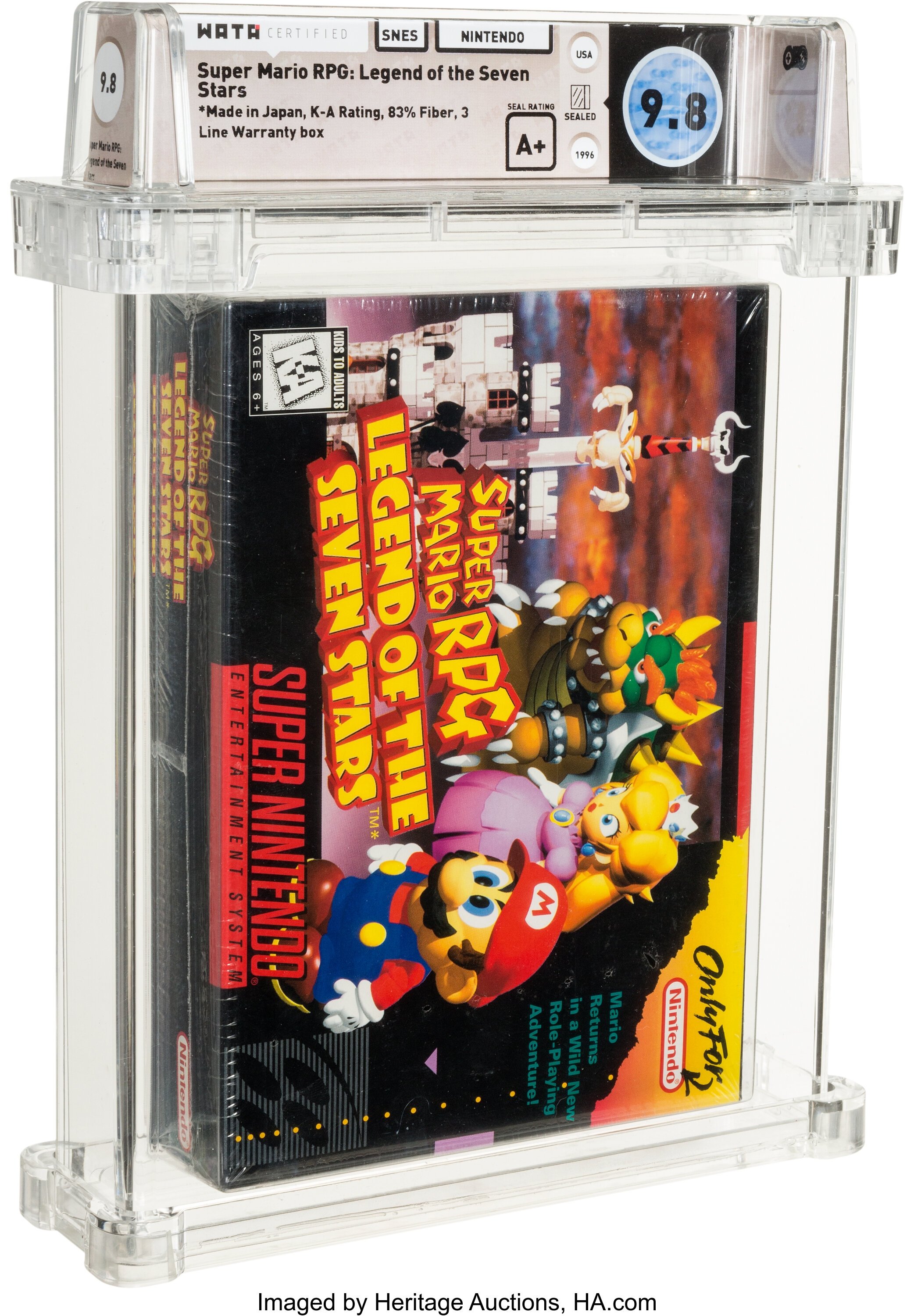 Super Mario RPG: Legend of the Seven Stars Super Nintendo (SNES): PSA Pop Report + Loose / CIB / Sealed Prices 2026