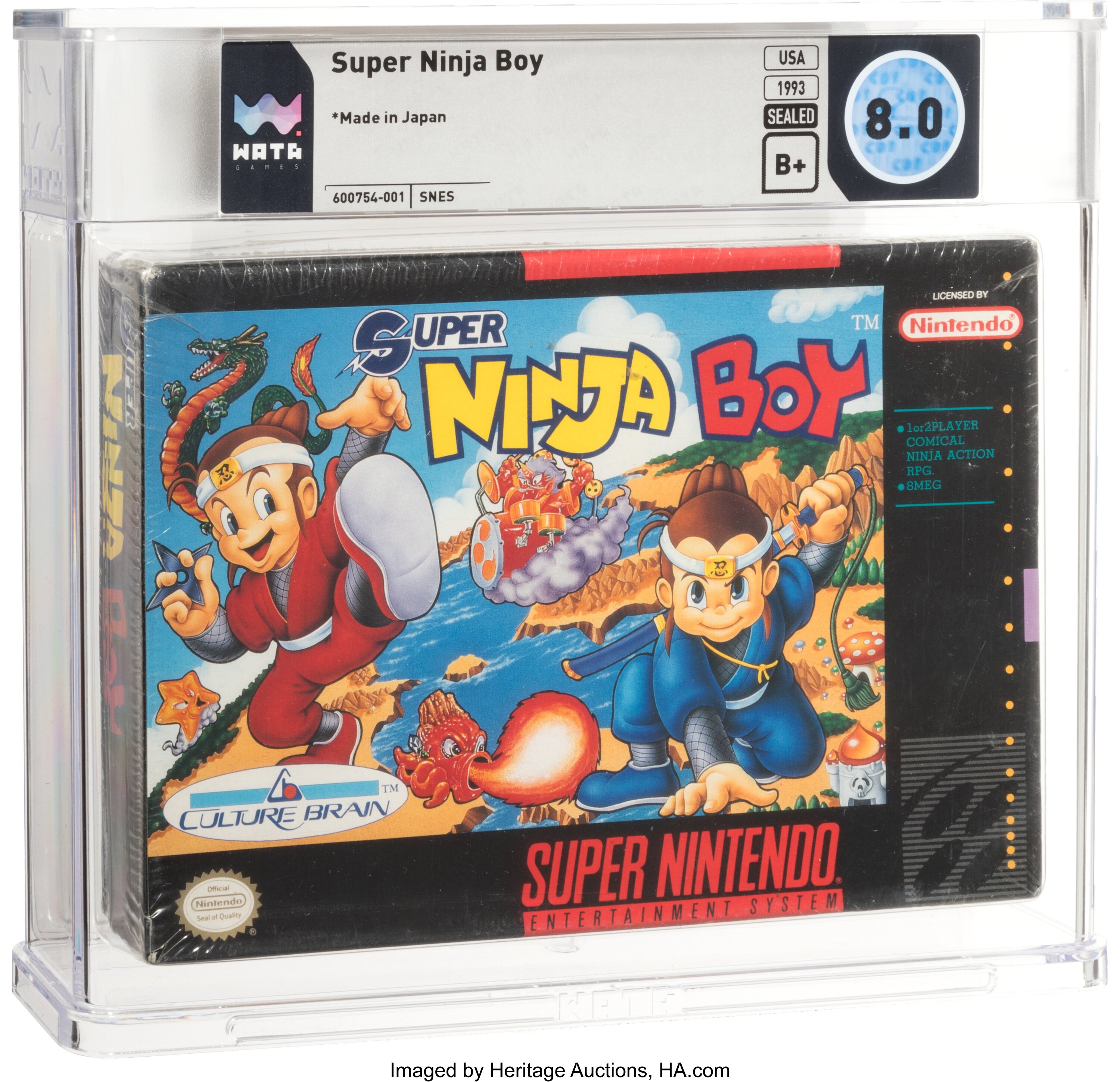Super Ninja Boy Super Nintendo (SNES): PSA Pop Report + Loose / CIB / Sealed Prices 2026