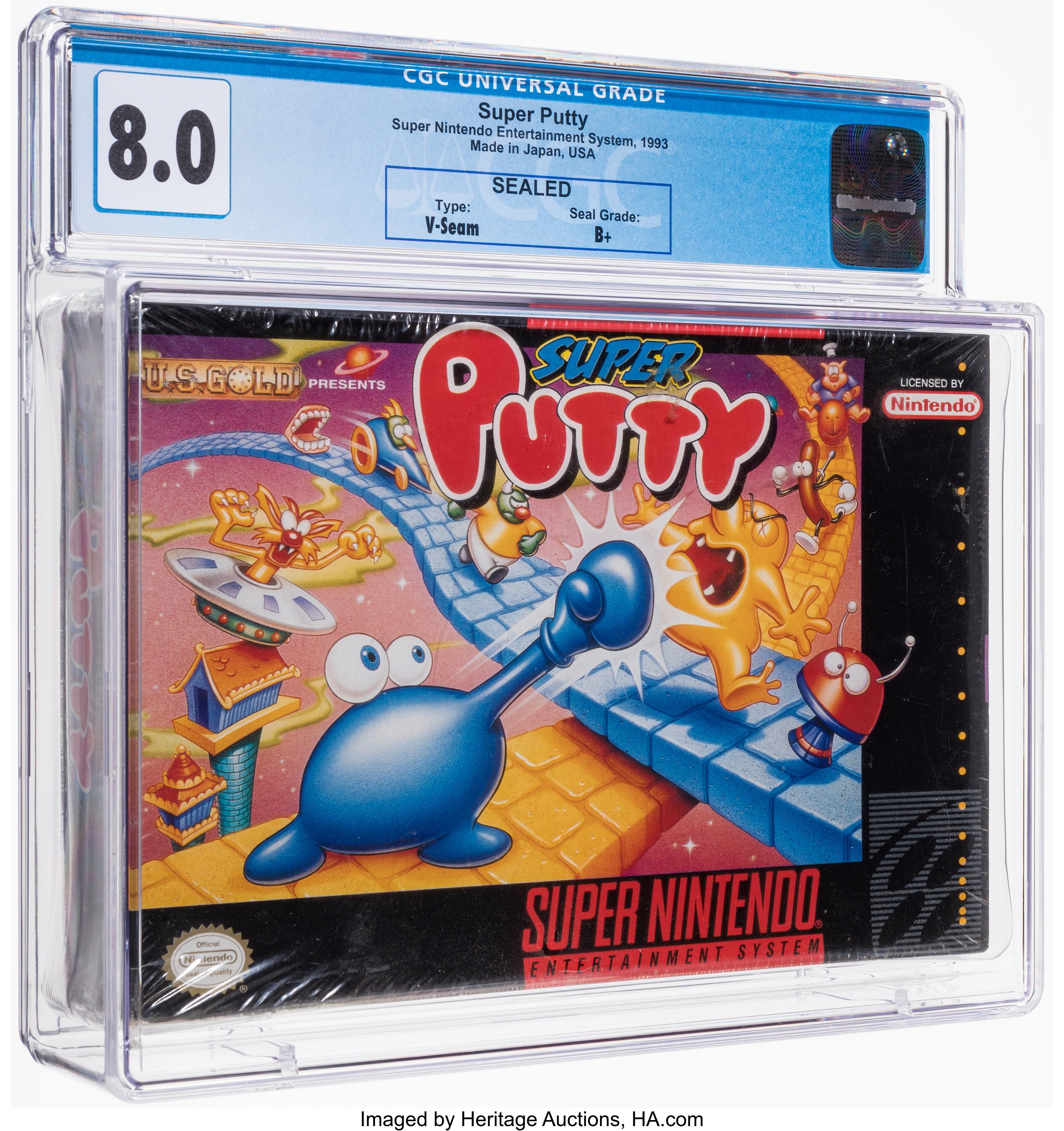 Super Putty Super Nintendo (SNES): PSA Pop Report + Loose / CIB / Sealed Prices 2026