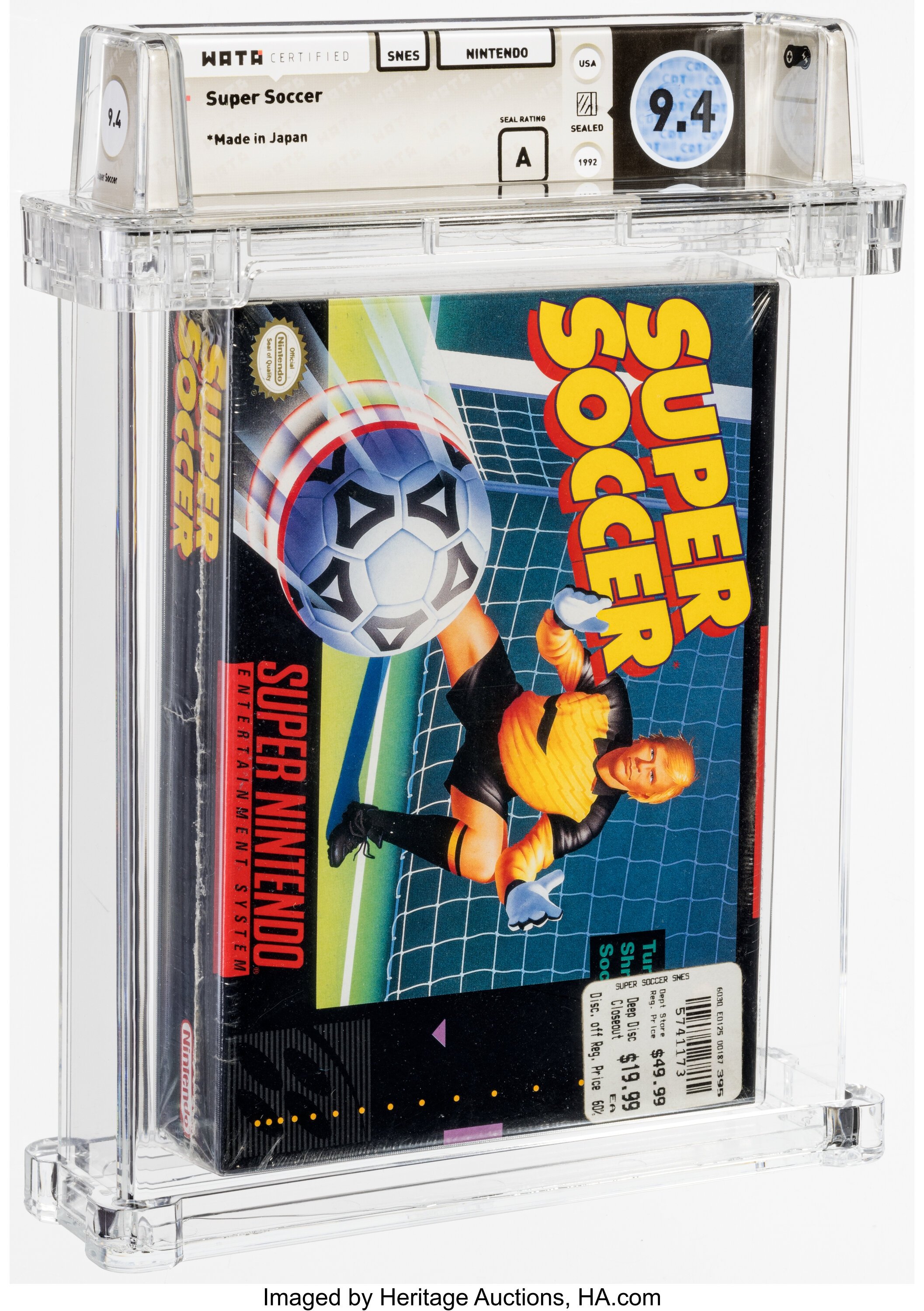 Super Soccer Super Nintendo (SNES): PSA Pop Report + Loose / CIB / Sealed Prices 2026