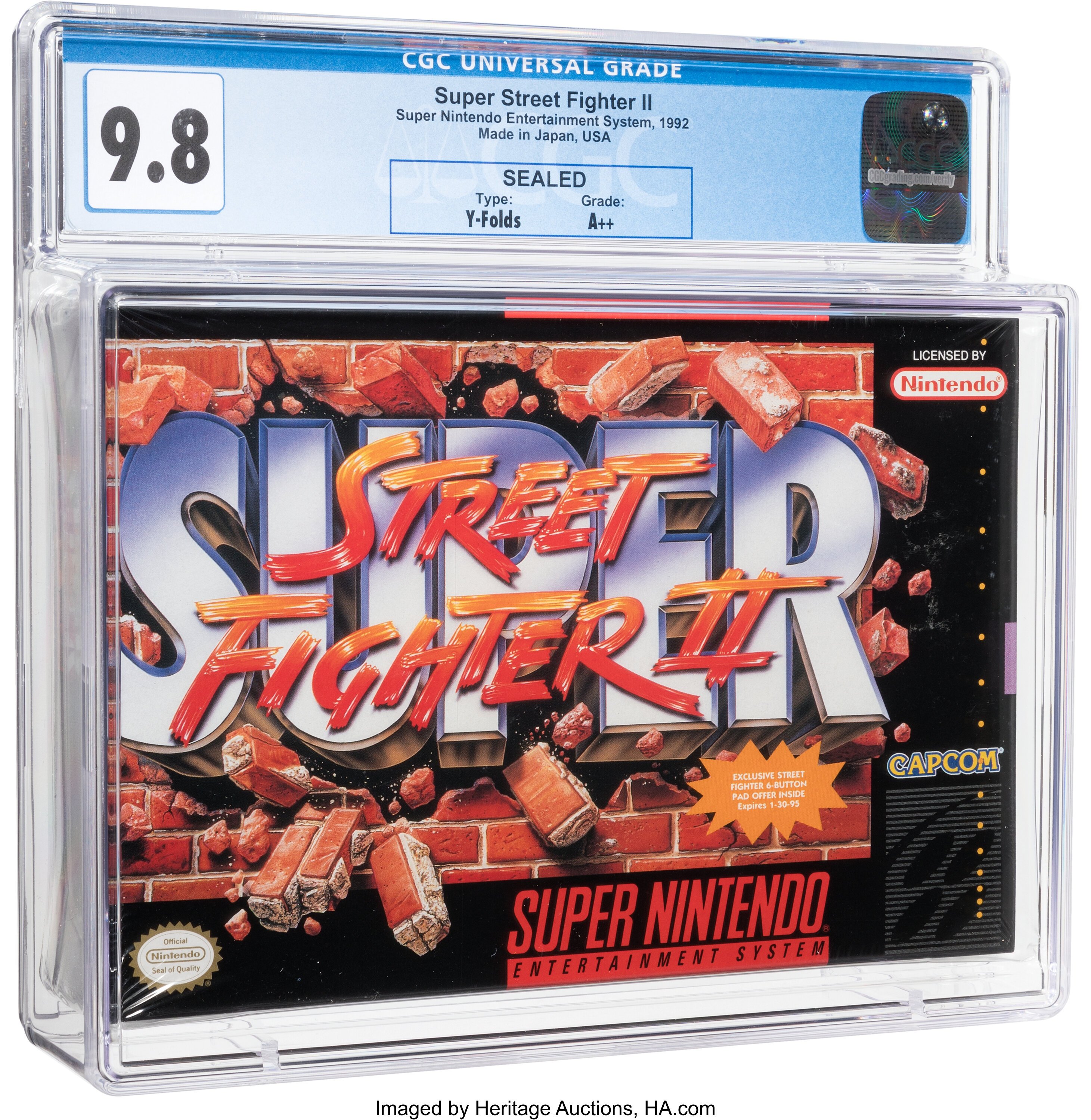Super Street Fighter II Super Nintendo (SNES): PSA Pop Report + Loose / CIB / Sealed Prices 2026