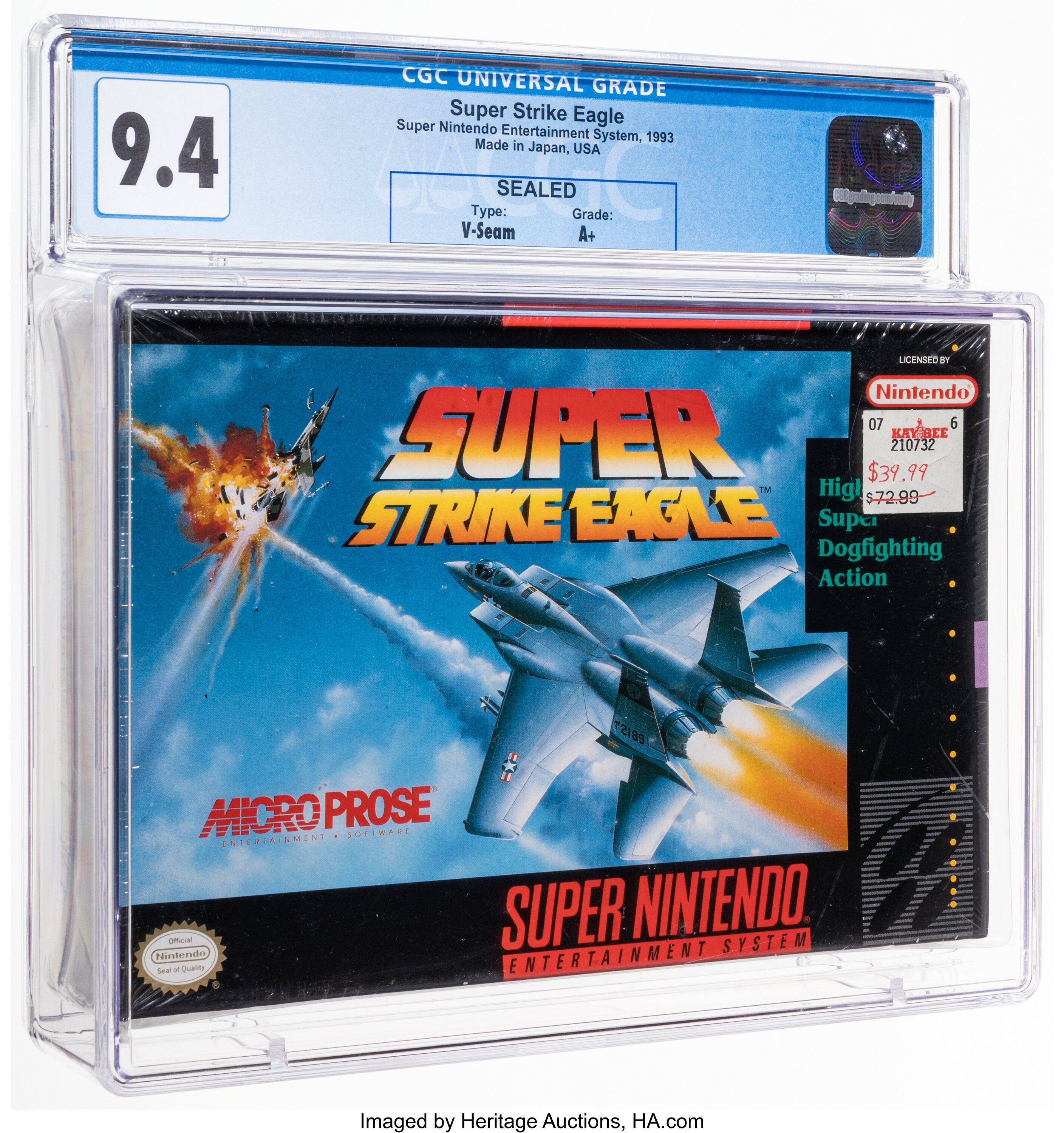Super Strike Eagle Super Nintendo (SNES): PSA Pop Report + Loose / CIB / Sealed Prices 2026