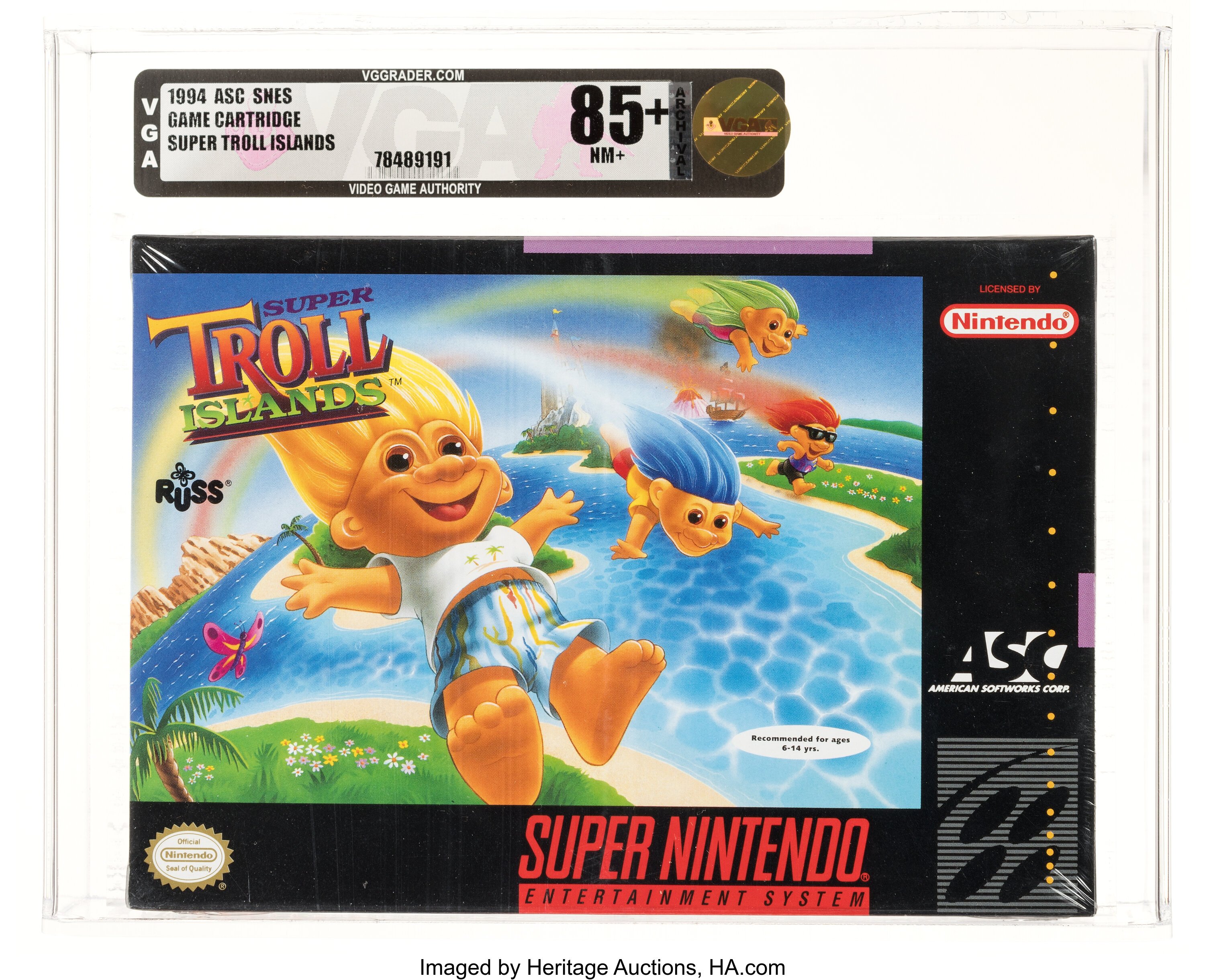 Super Troll Islands Super Nintendo (SNES): PSA Pop Report + Loose / CIB / Sealed Prices 2026