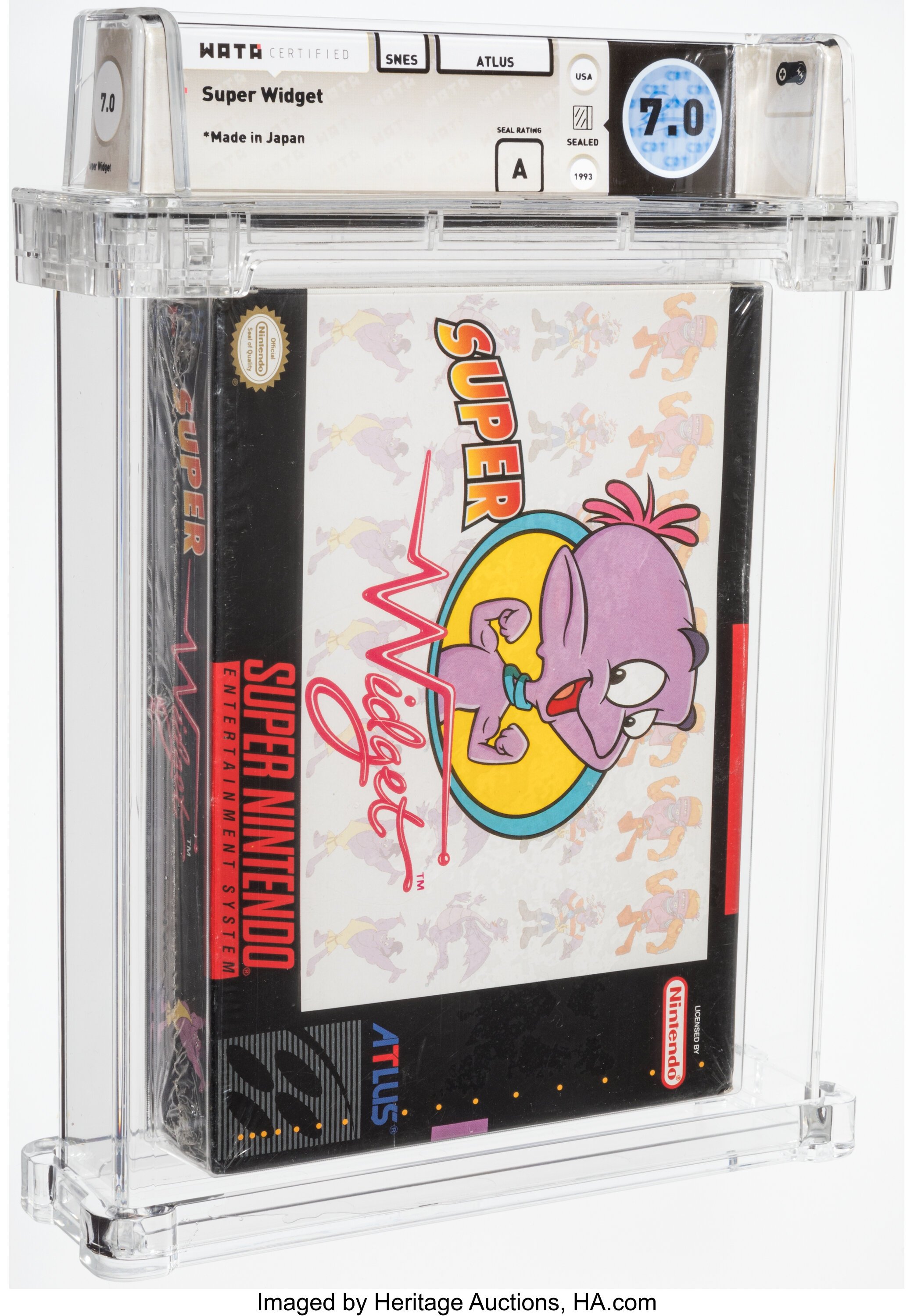 Super Widget Super Nintendo (SNES): PSA Pop Report + Loose / CIB / Sealed Prices 2026