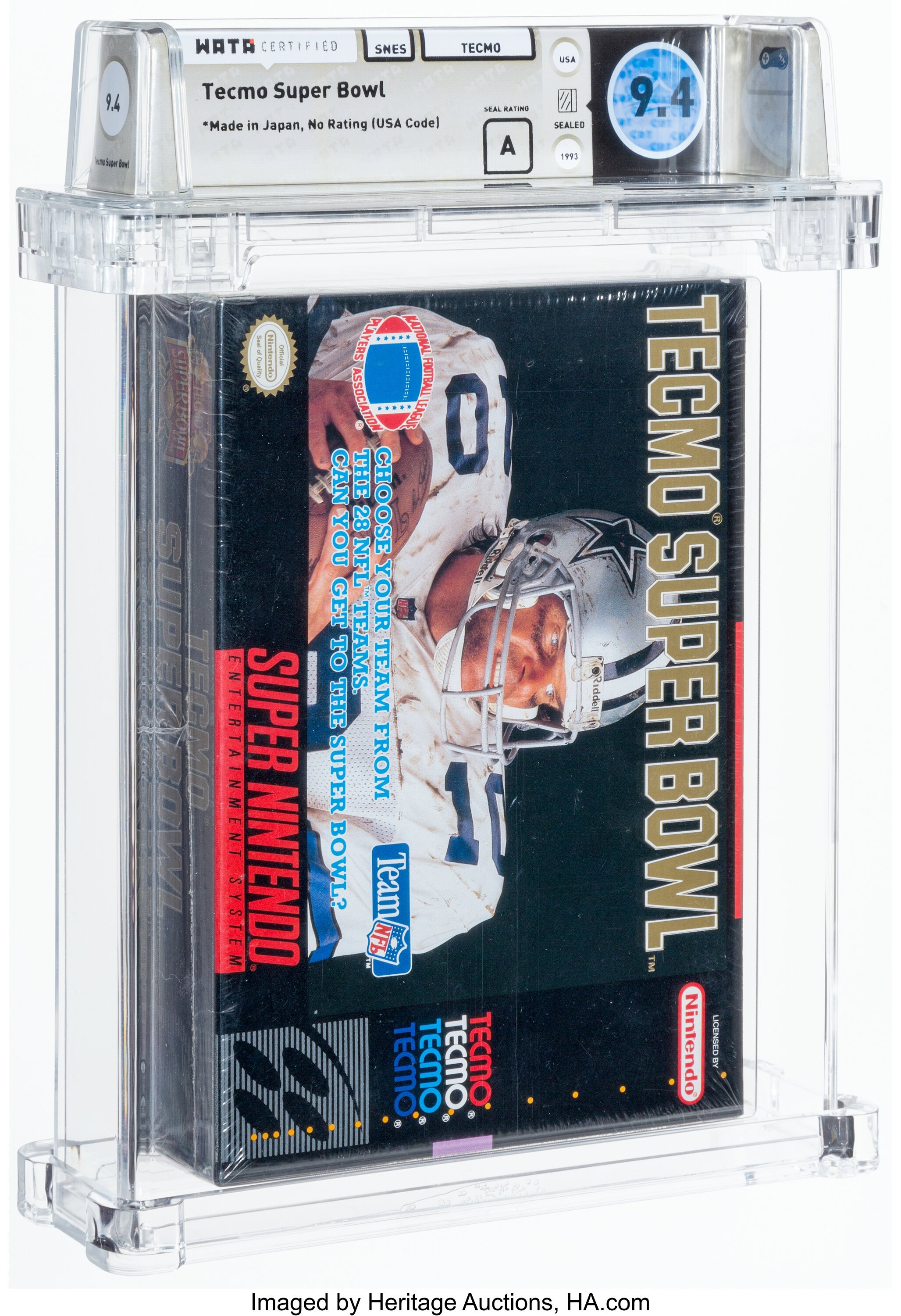 Tecmo Super Bowl Super Nintendo (SNES): PSA Pop Report + Loose / CIB / Sealed Prices 2026