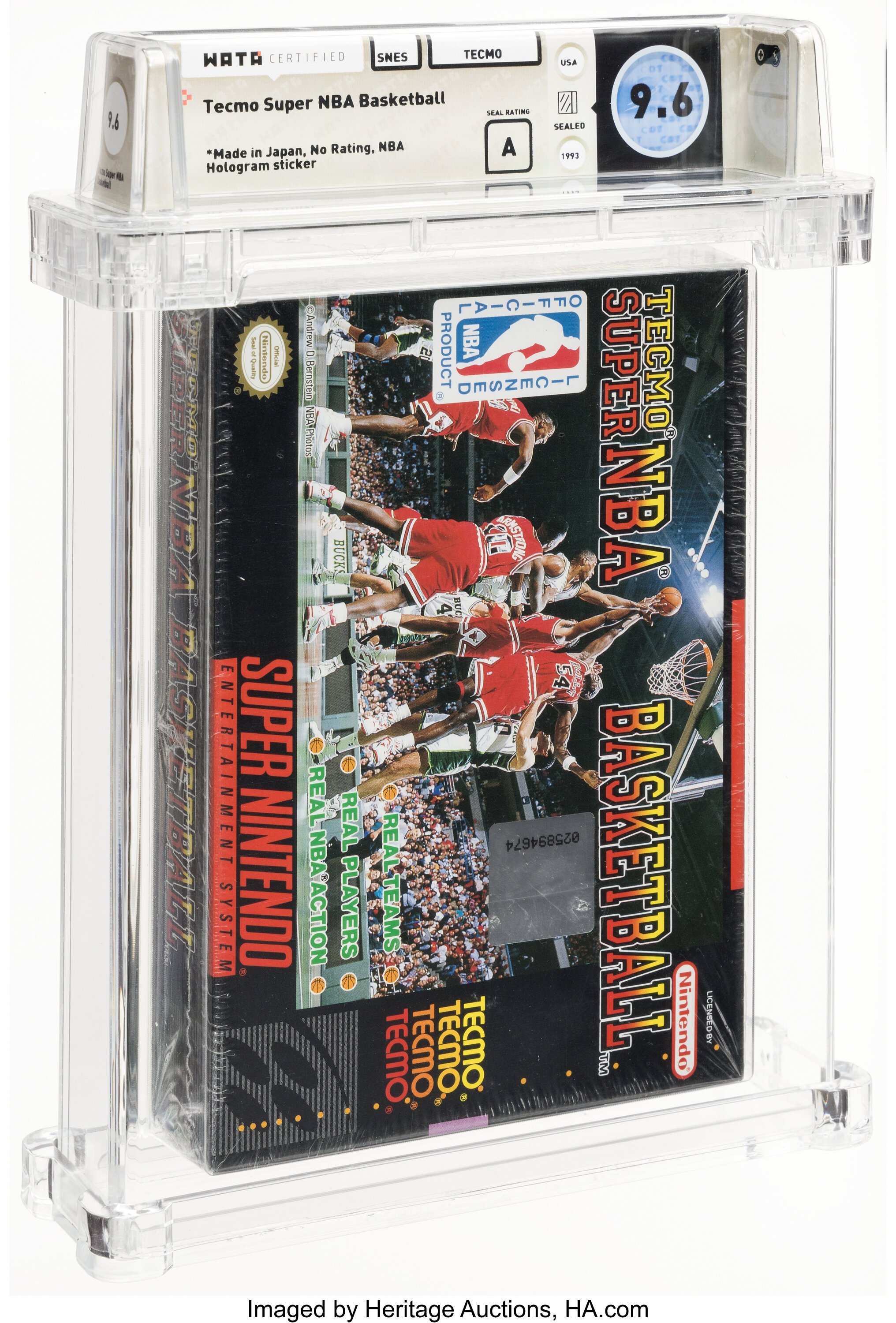 Tecmo Super NBA Basketball Super Nintendo (SNES): PSA Pop Report + Loose / CIB / Sealed Prices 2026