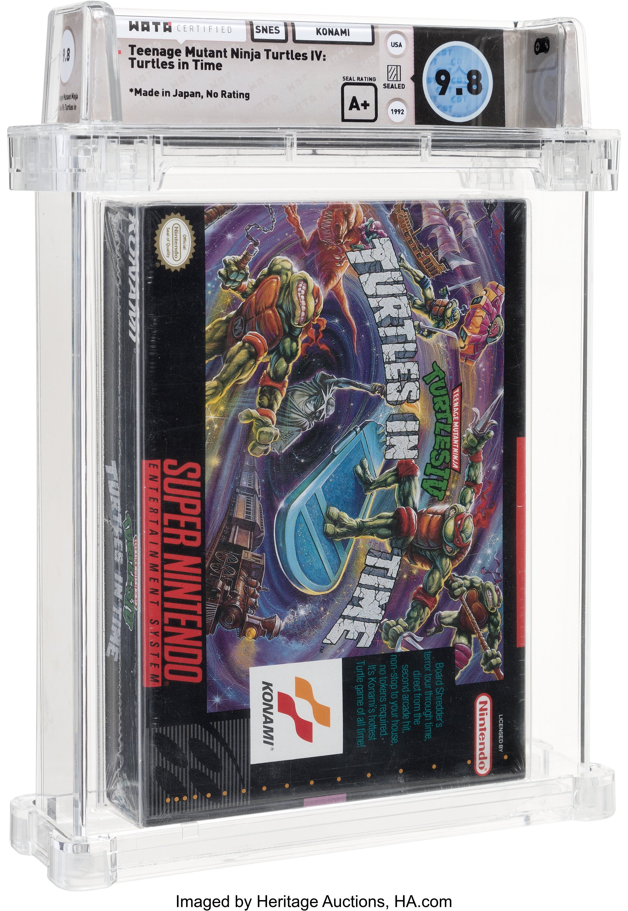 Teenage Mutant Ninja Turtles IV: Turtles in Time Super Nintendo (SNES): PSA Pop Report + Loose / CIB / Sealed Prices 2026