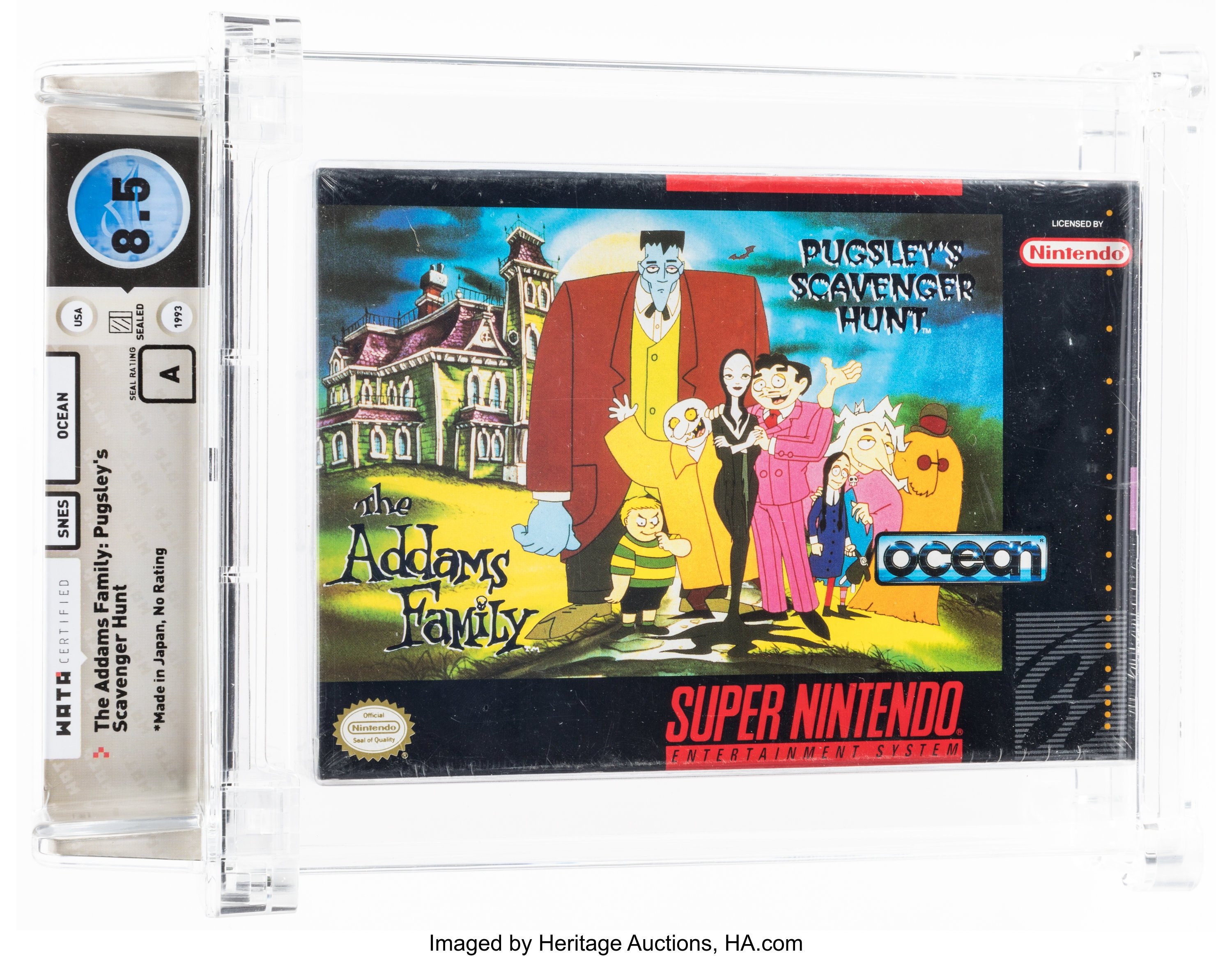 The Addams Family: Pugsley's Scavenger Hunt Super Nintendo (SNES): PSA Pop Report + Loose / CIB / Sealed Prices 2026