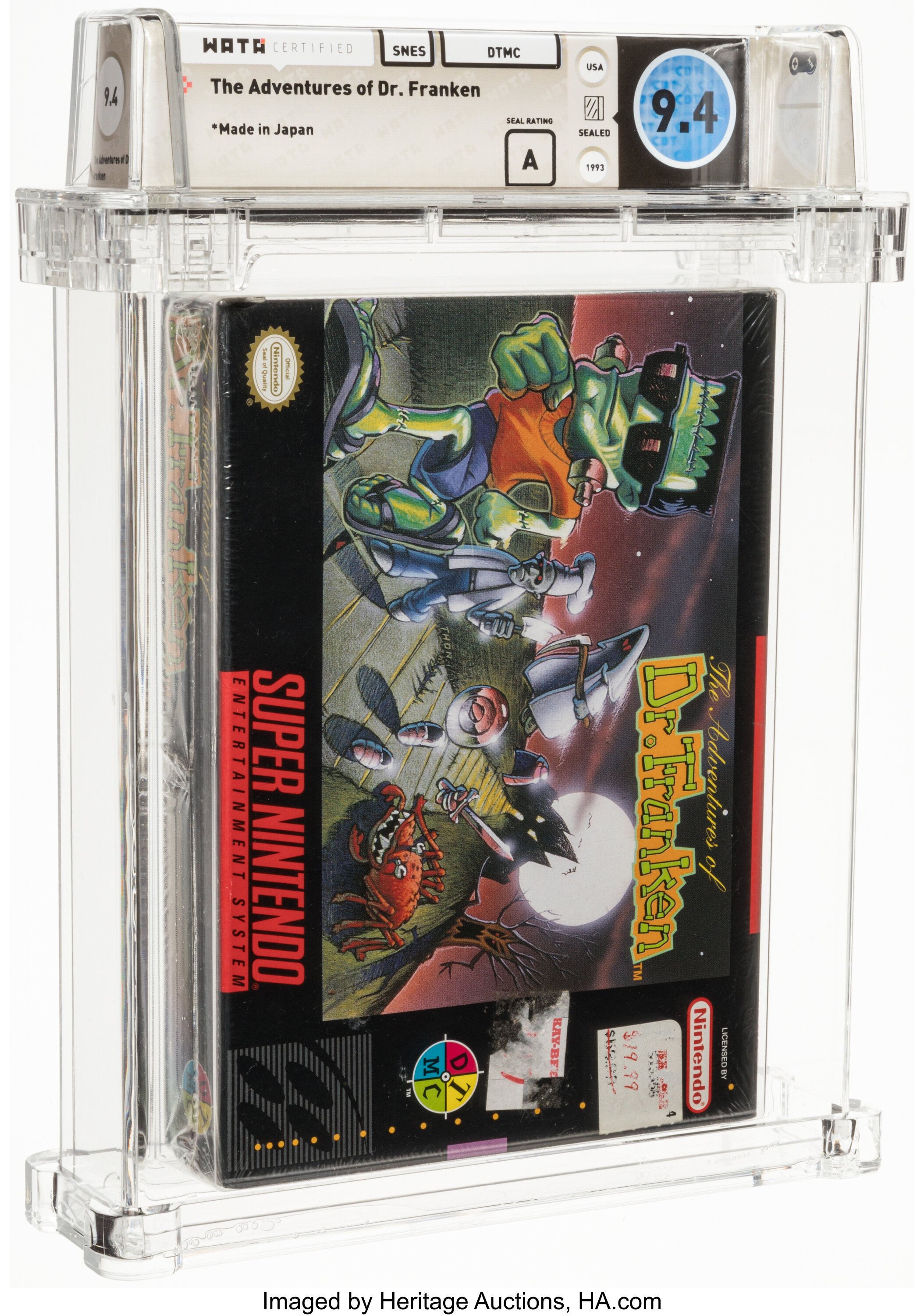 The Adventures of Dr. Franken Super Nintendo (SNES): PSA Pop Report + Loose / CIB / Sealed Prices 2026
