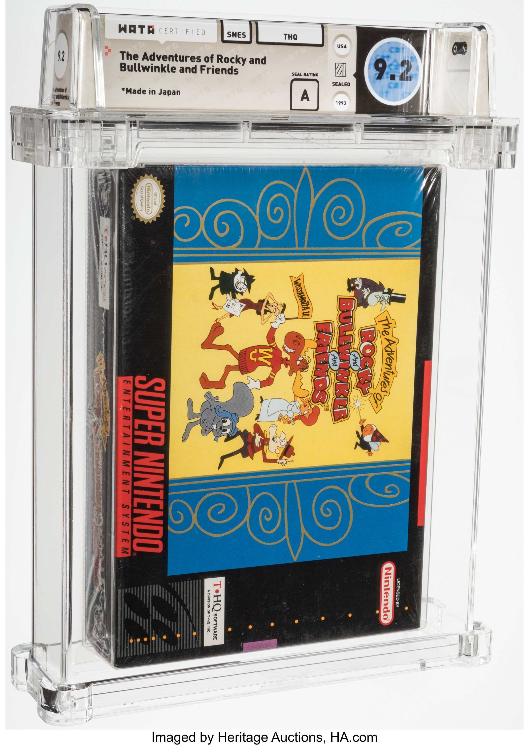 The Adventures of Rocky and Bullwinkle and Friends Super Nintendo (SNES): PSA Pop Report + Loose / CIB / Sealed Prices 2026