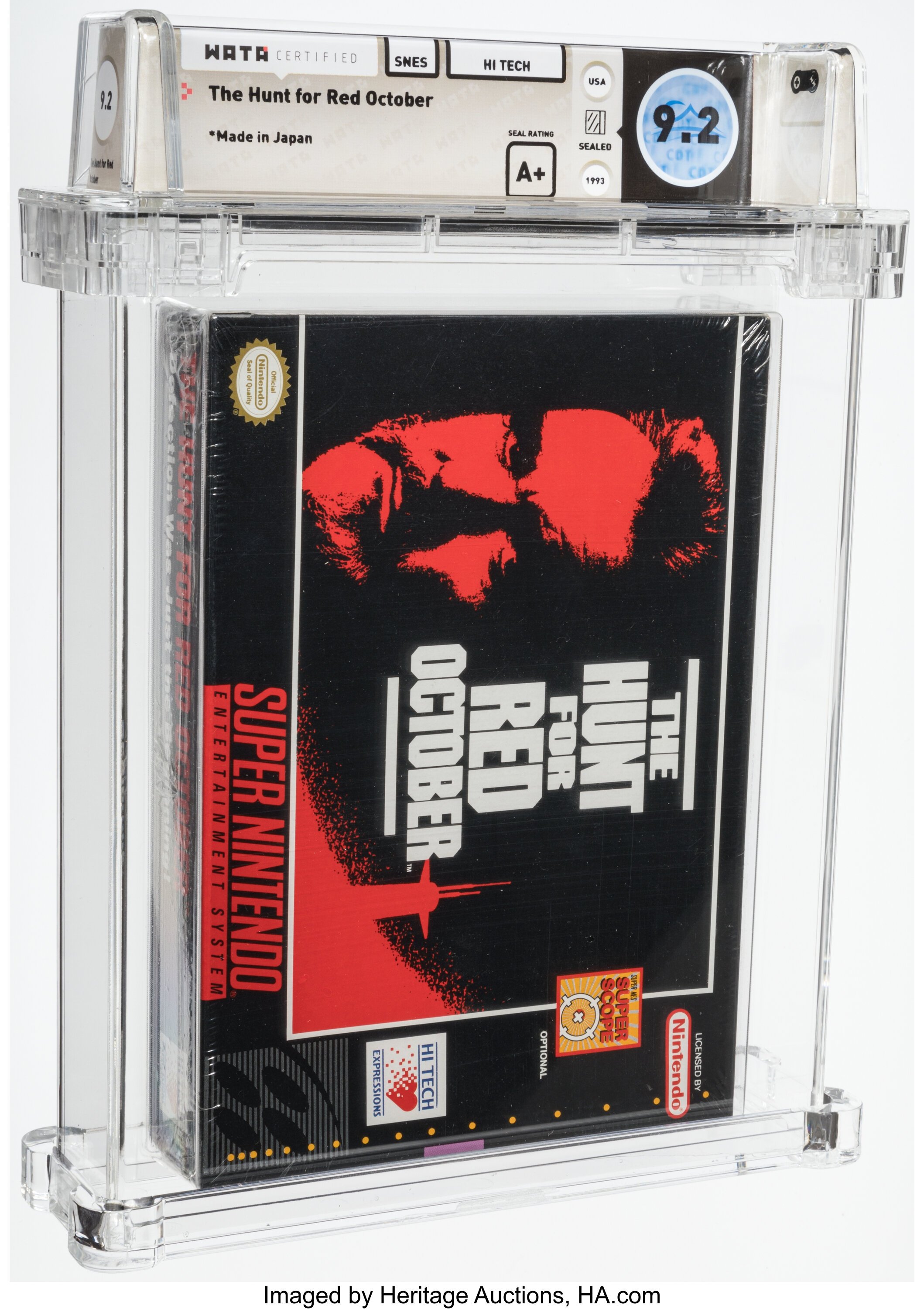 The Hunt for Red October Super Nintendo (SNES): PSA Pop Report + Loose / CIB / Sealed Prices 2026