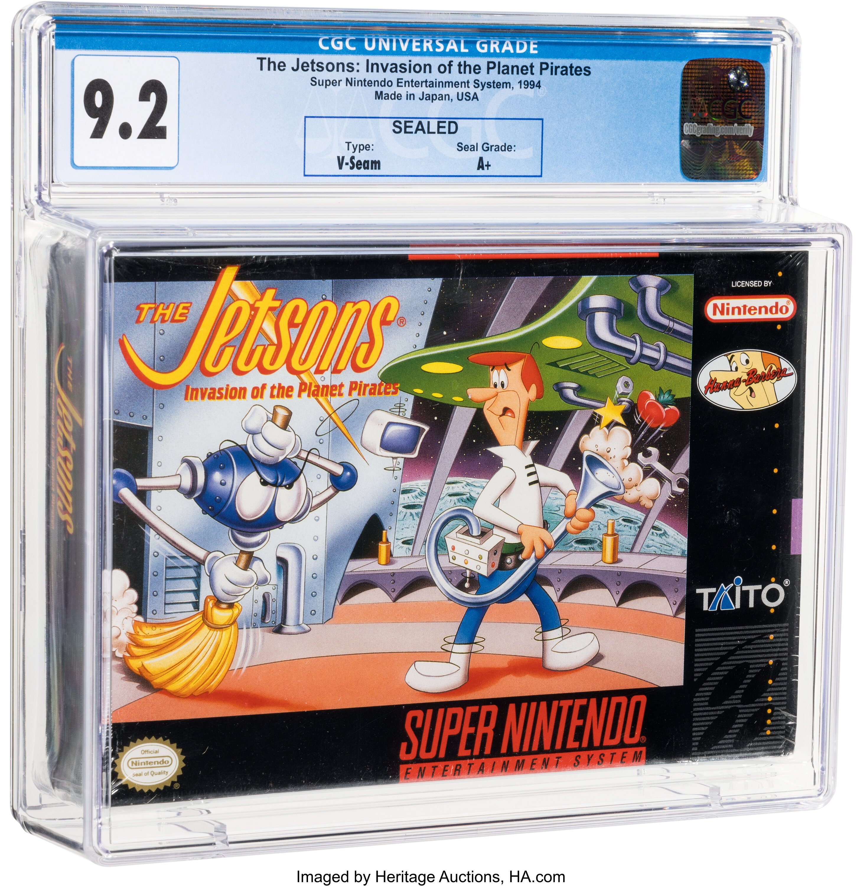 The Jetsons: Invasion of the Planet Pirates Super Nintendo (SNES): PSA Pop Report + Loose / CIB / Sealed Prices 2026