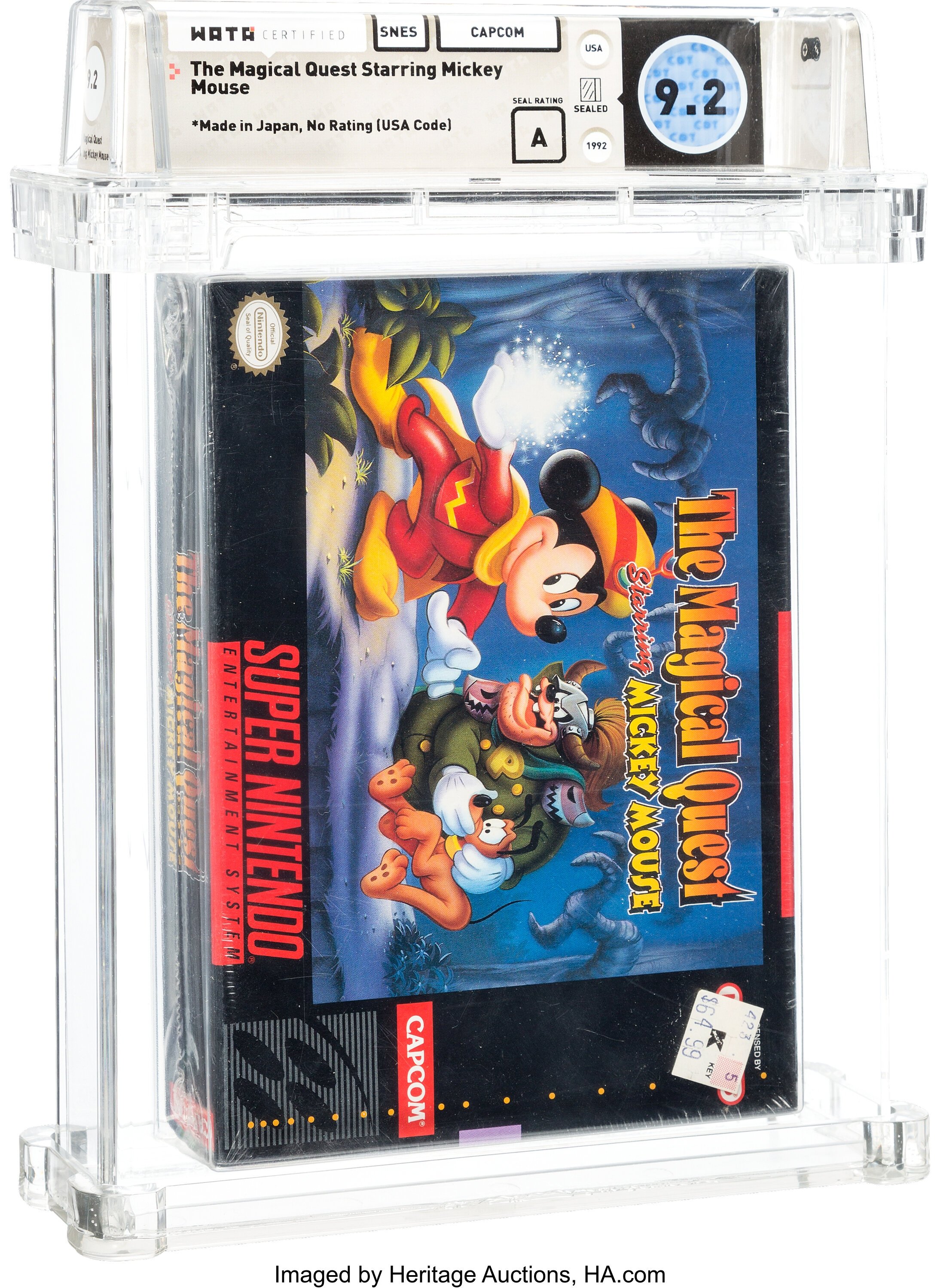 The Magical Quest Starring Mickey Mouse Super Nintendo (SNES): PSA Pop Report + Loose / CIB / Sealed Prices 2026