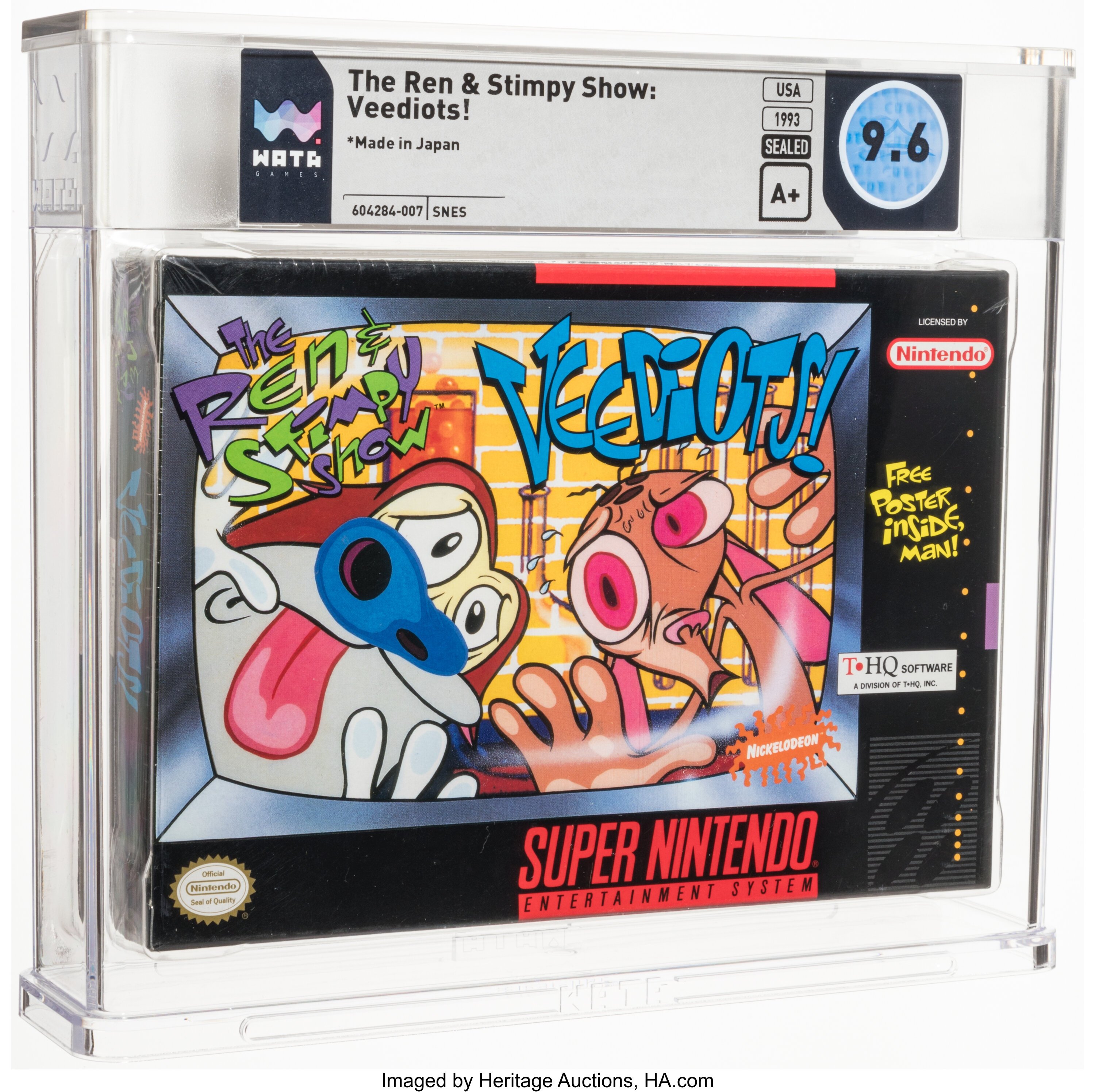 The Ren & Stimpy Show: Veediots! Super Nintendo (SNES): PSA Pop Report + Loose / CIB / Sealed Prices 2026