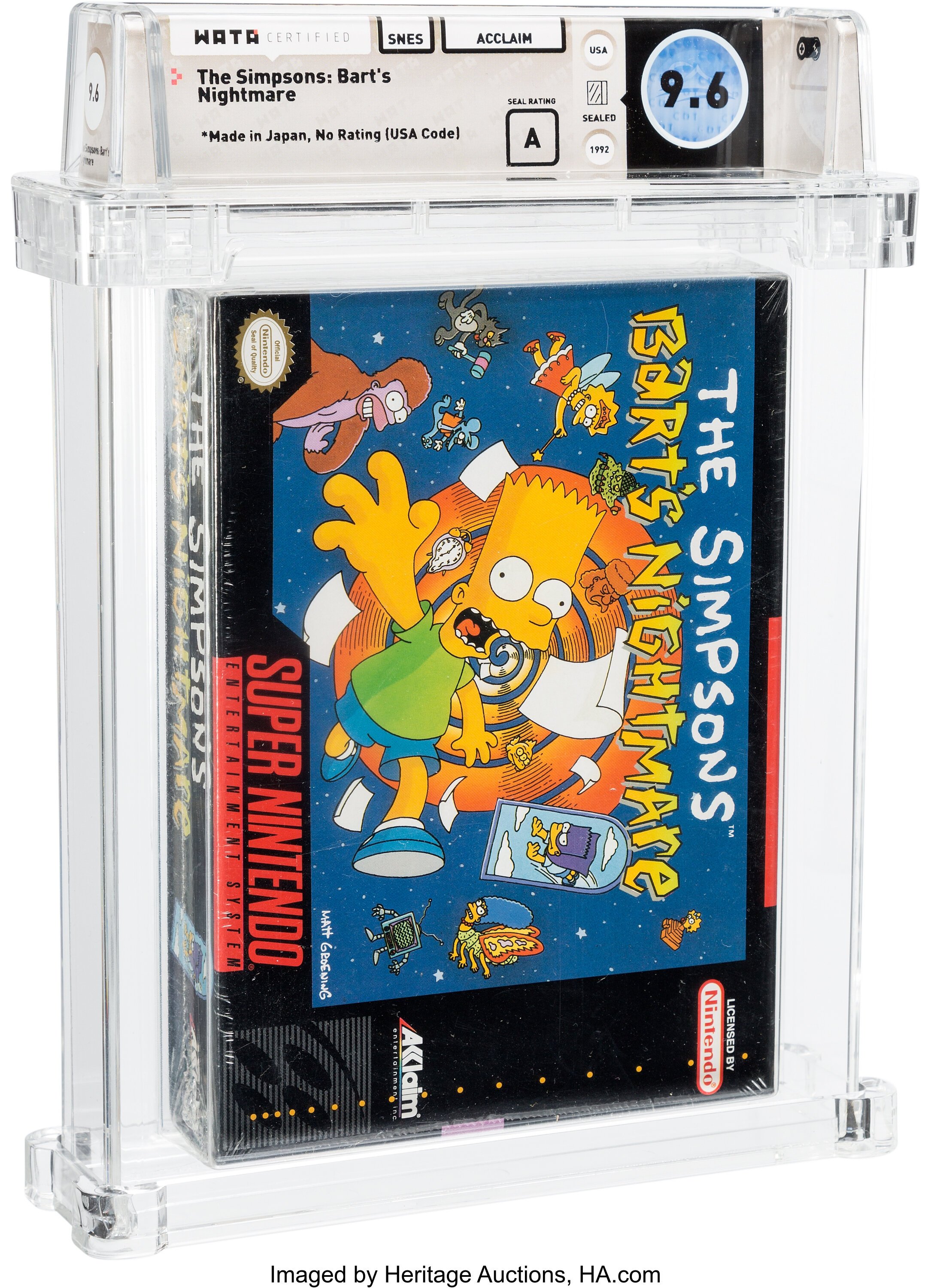 The Simpsons: Bart's Nightmare Super Nintendo (SNES): PSA Pop Report + Loose / CIB / Sealed Prices 2026