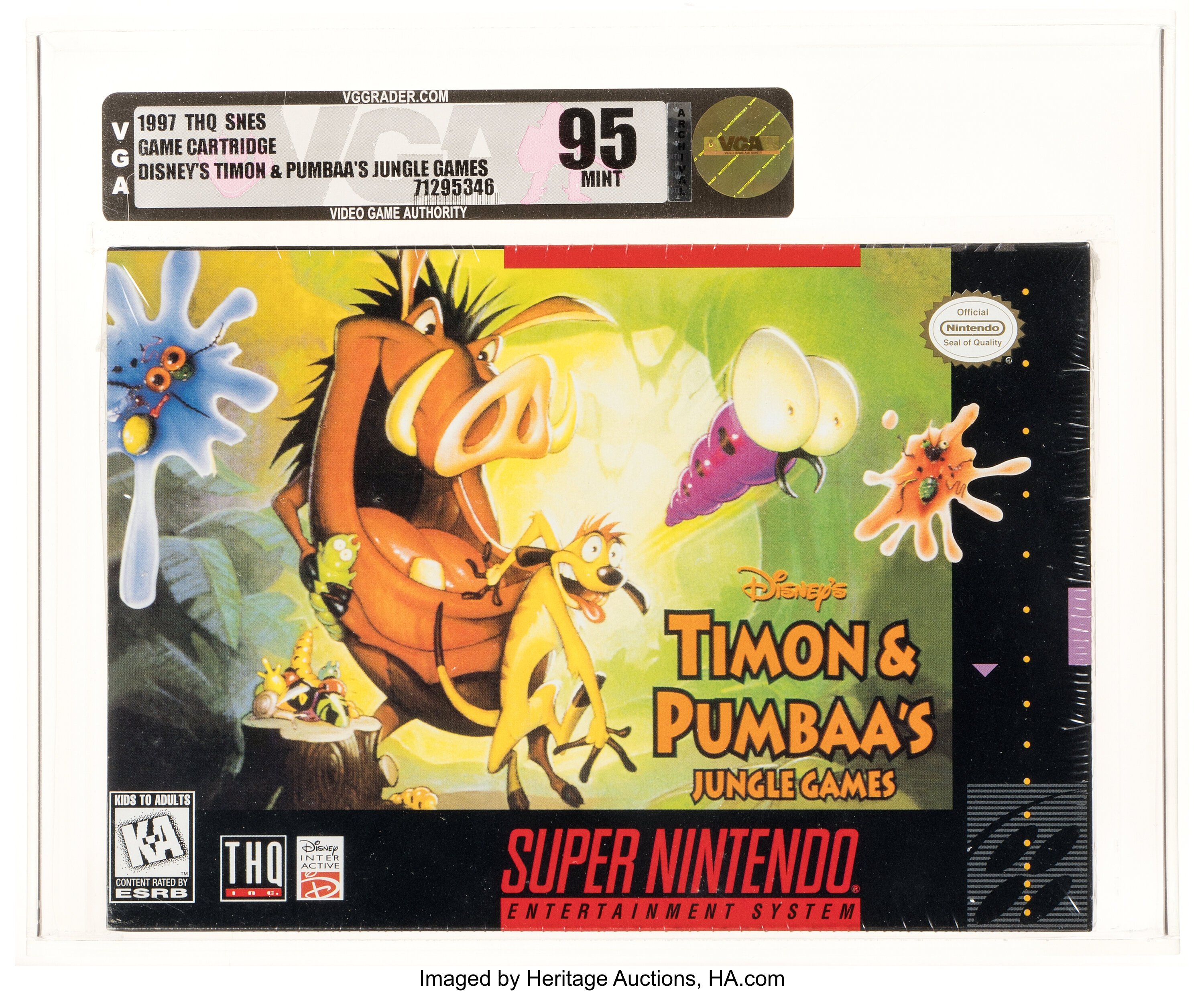 Timon & Pumbaa's Jungle Games Super Nintendo (SNES): PSA Pop Report + Loose / CIB / Sealed Prices 2026