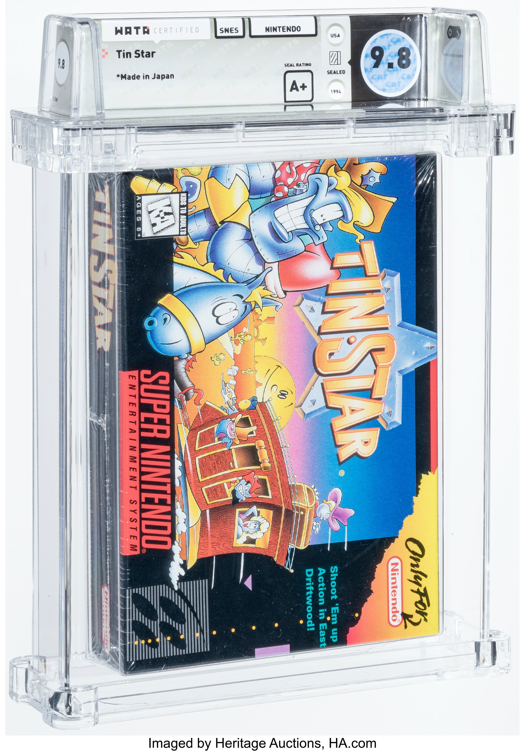 Tin Star Super Nintendo (SNES): PSA Pop Report + Loose / CIB / Sealed Prices 2026