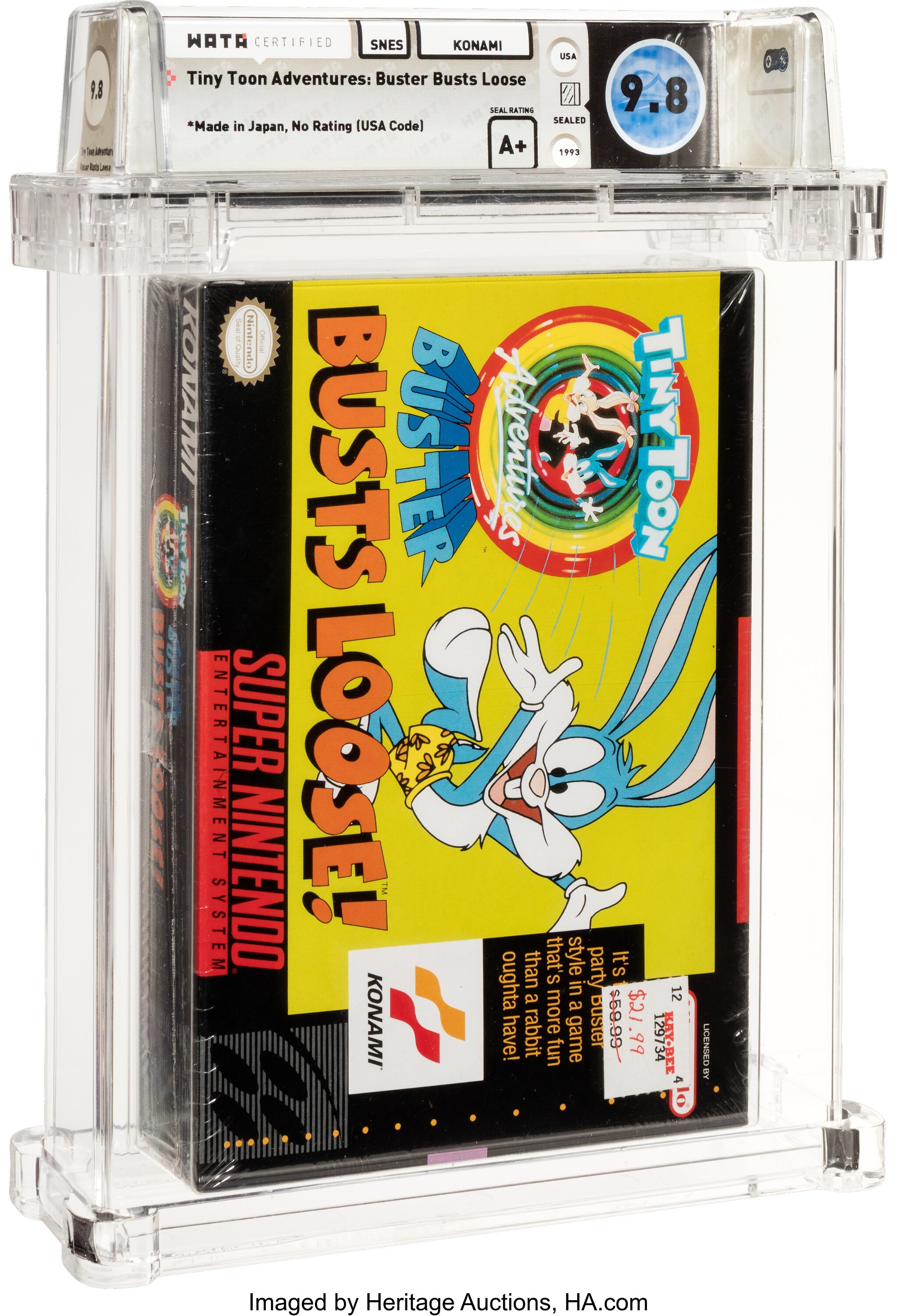 Tiny Toon Adventures: Buster Busts Loose Super Nintendo (SNES): PSA Pop Report + Loose / CIB / Sealed Prices 2026