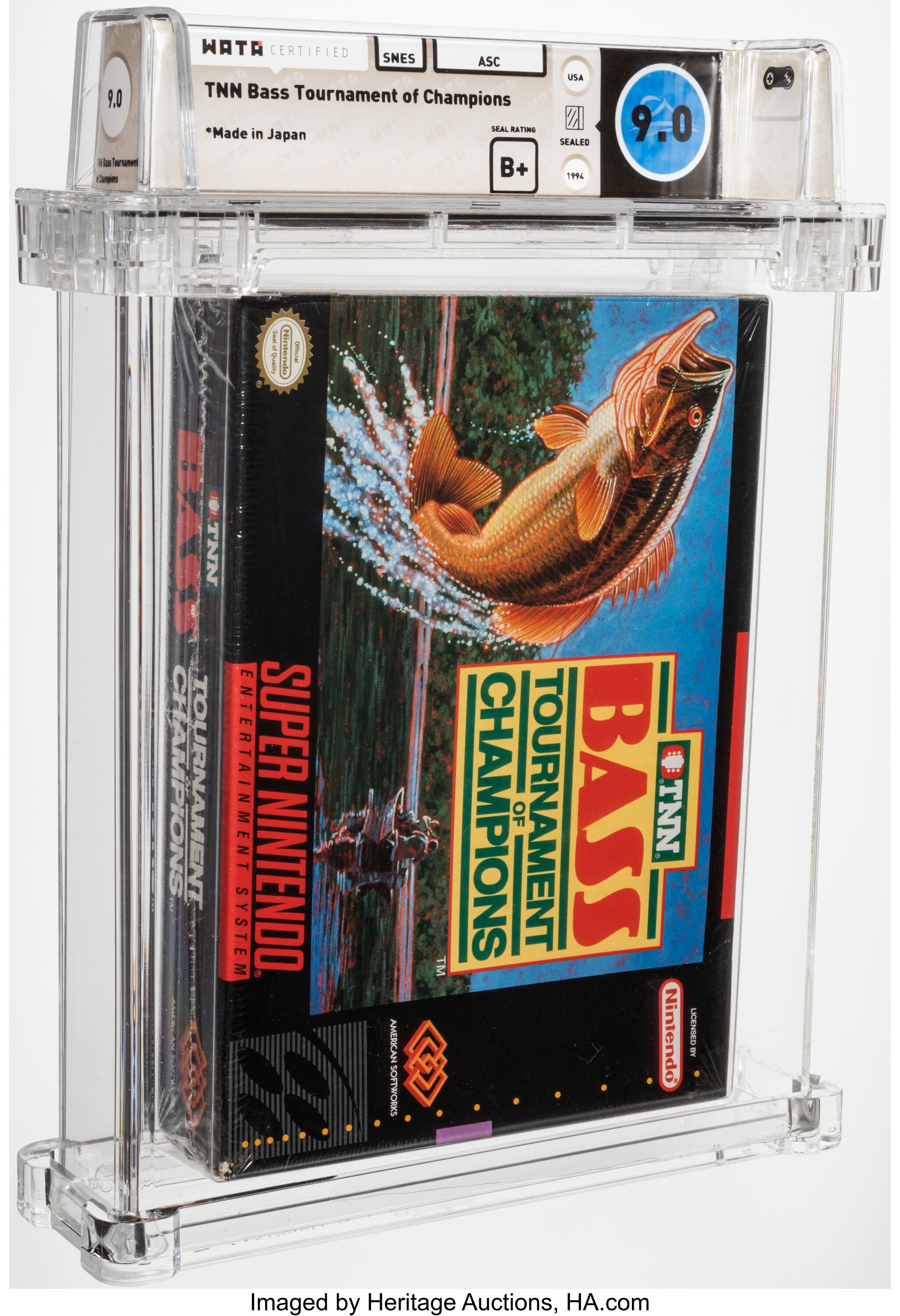TNN Bass Tournament of Champions Super Nintendo (SNES): PSA Pop Report + Loose / CIB / Sealed Prices 2026