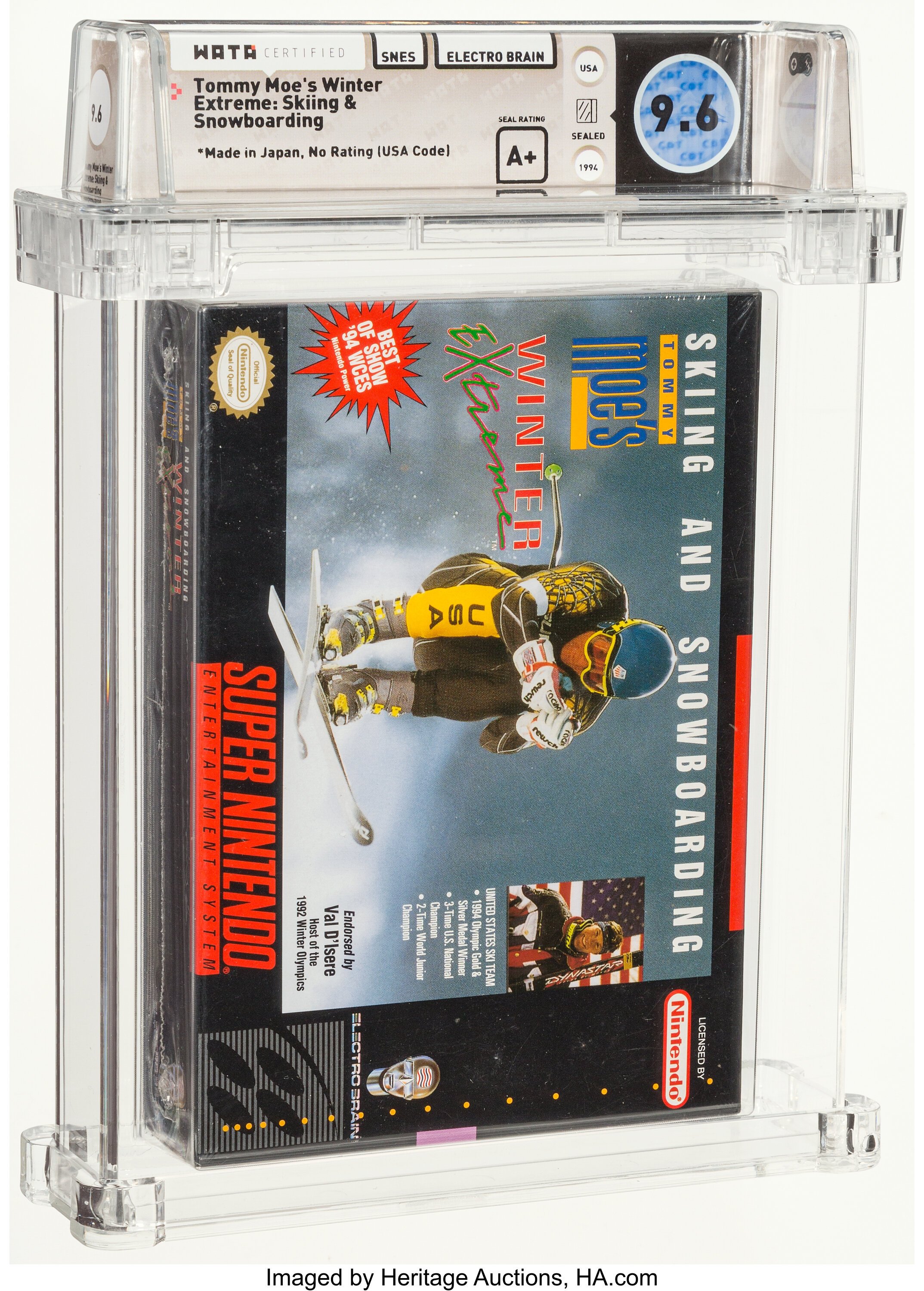 Tommy Moe's Winter Extreme: Skiing & Snowboarding Super Nintendo (SNES): PSA Pop Report + Loose / CIB / Sealed Prices 2026