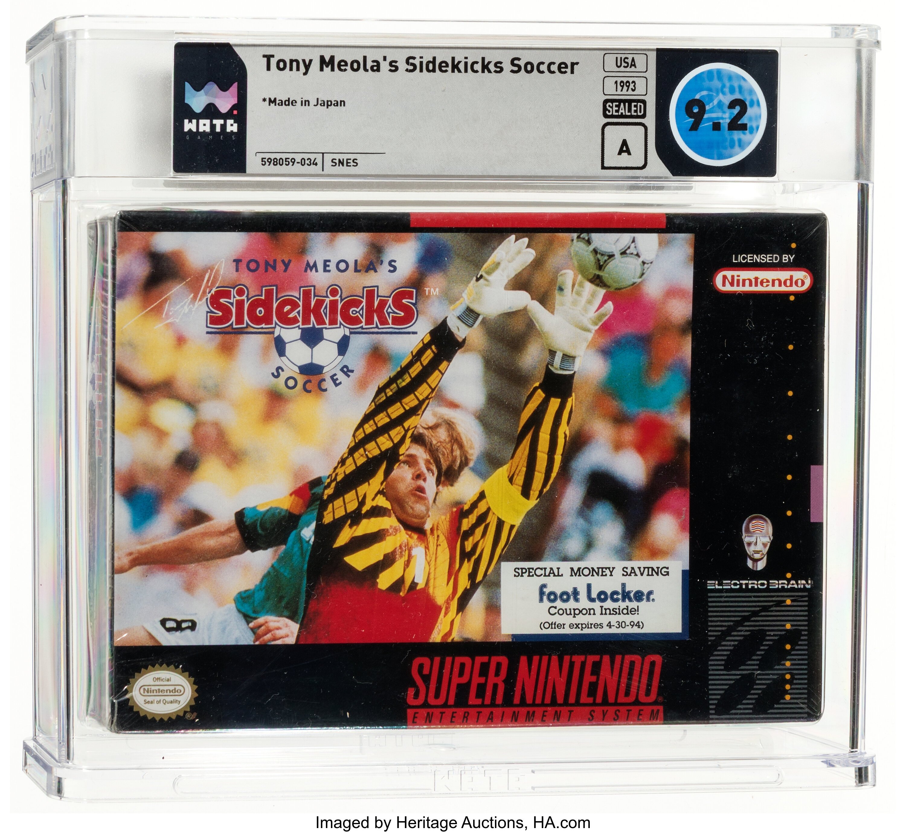 Tony Meola's Sidekicks Soccer Super Nintendo (SNES): PSA Pop Report + Loose / CIB / Sealed Prices 2026