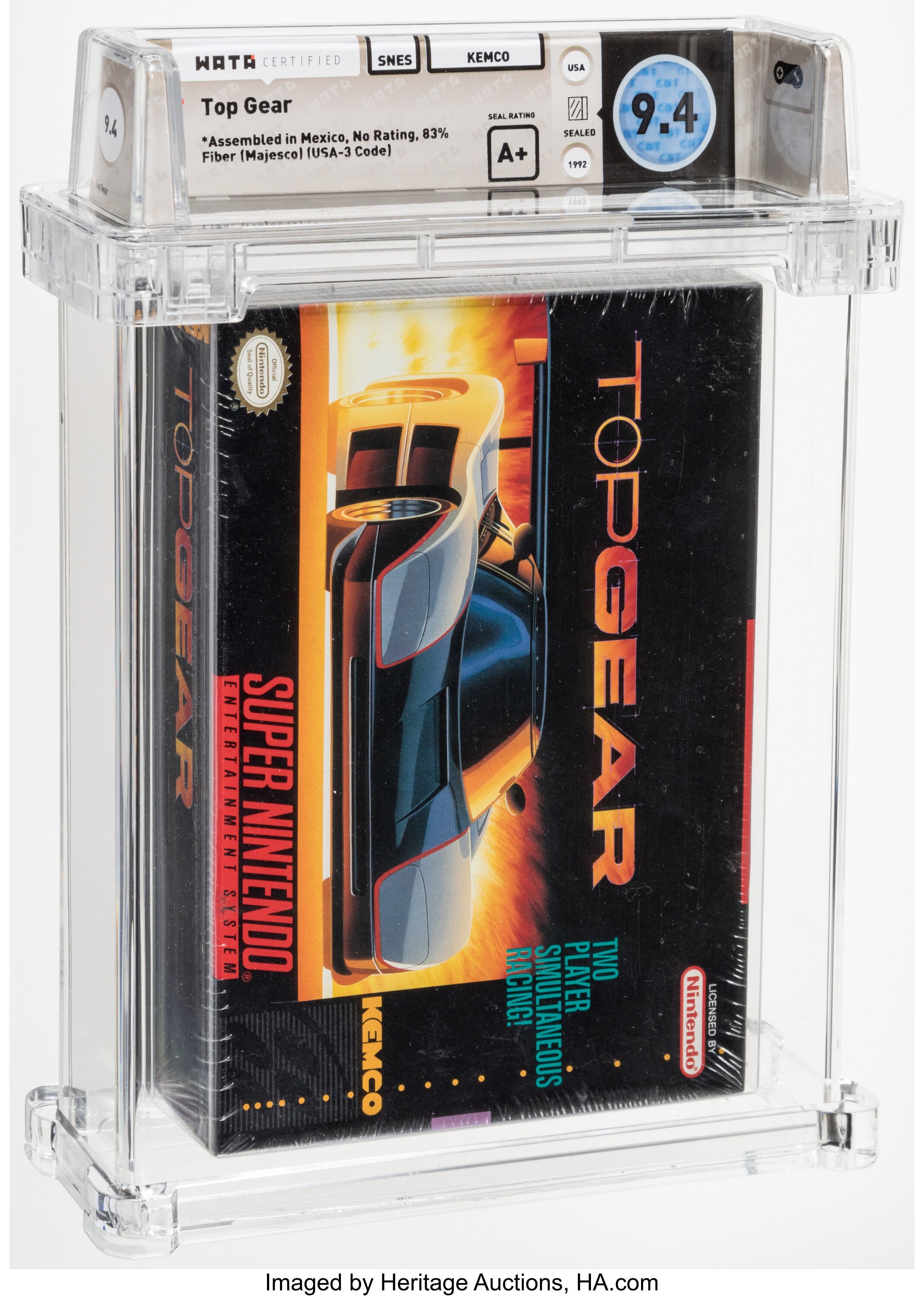 Top Gear Super Nintendo (SNES): PSA Pop Report + Loose / CIB / Sealed Prices 2026