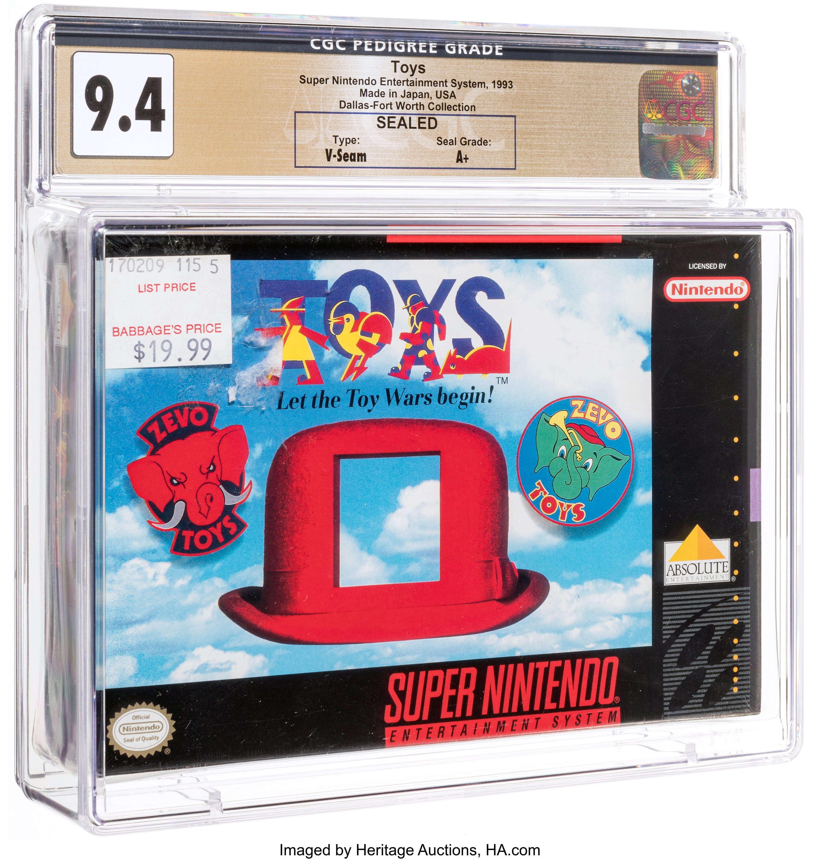 Toys Super Nintendo (SNES): PSA Pop Report + Loose / CIB / Sealed Prices 2026