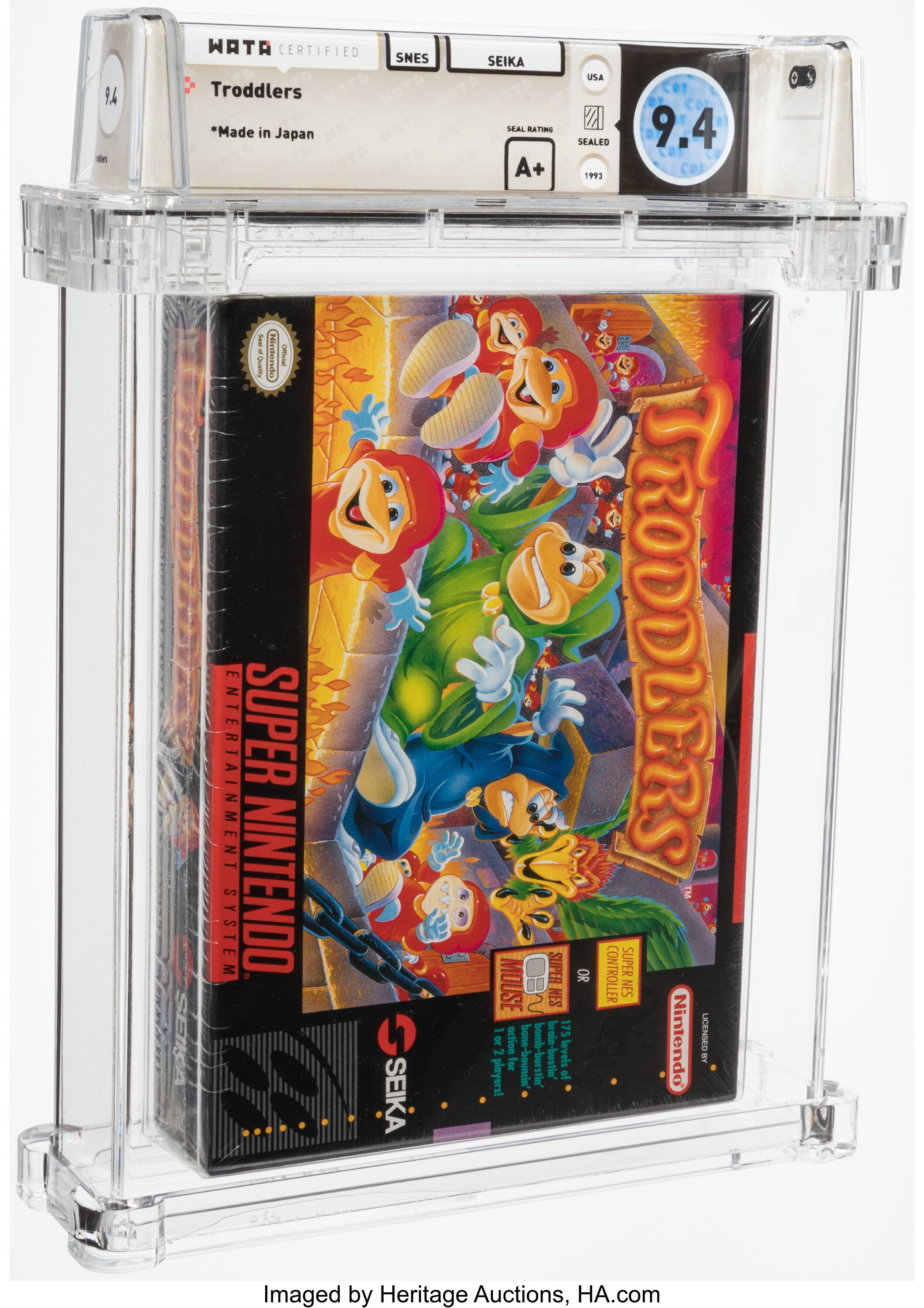 Troddlers Super Nintendo (SNES): PSA Pop Report + Loose / CIB / Sealed Prices 2026