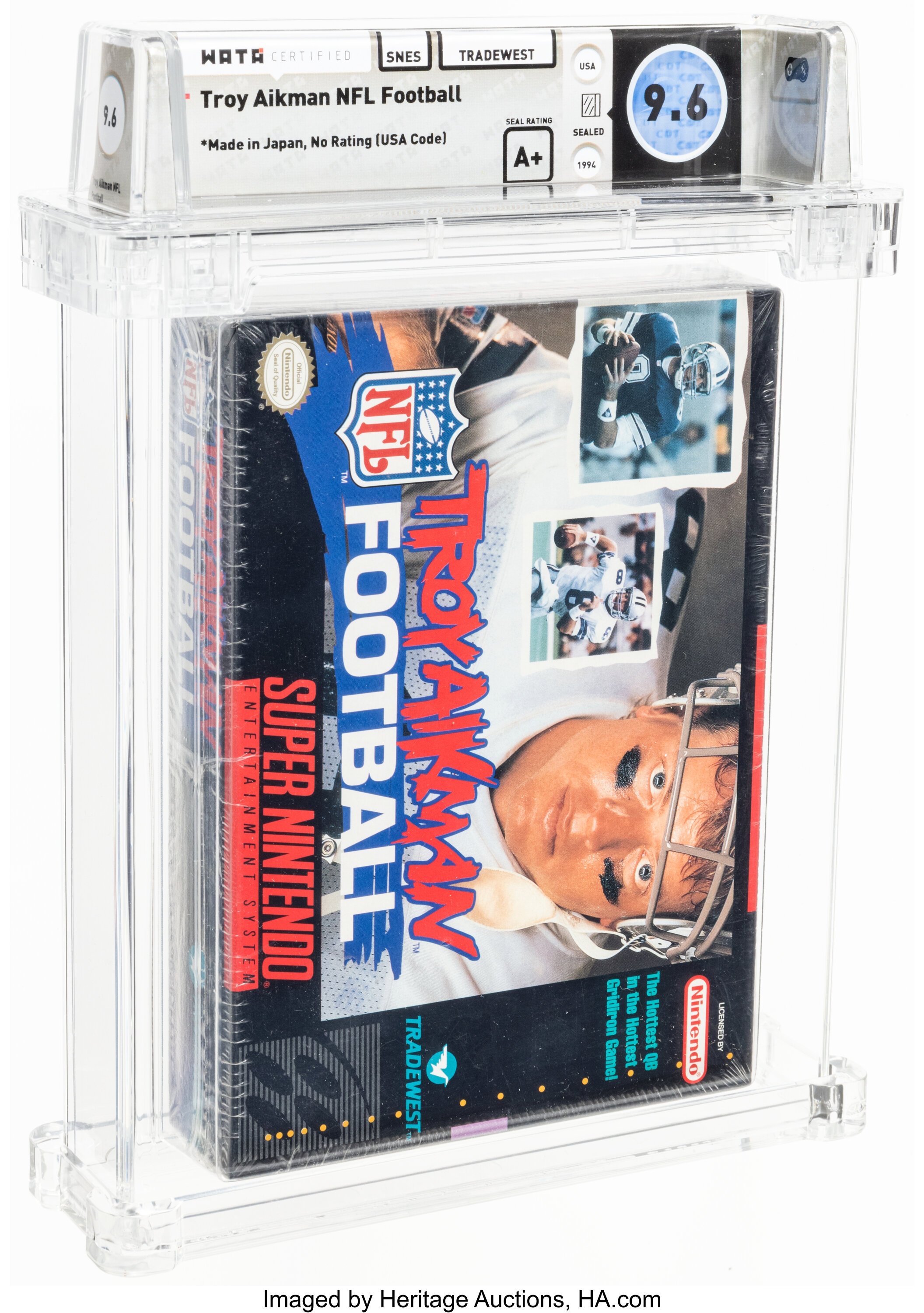 Troy Aikman NFL Football Super Nintendo (SNES): PSA Pop Report + Loose / CIB / Sealed Prices 2026