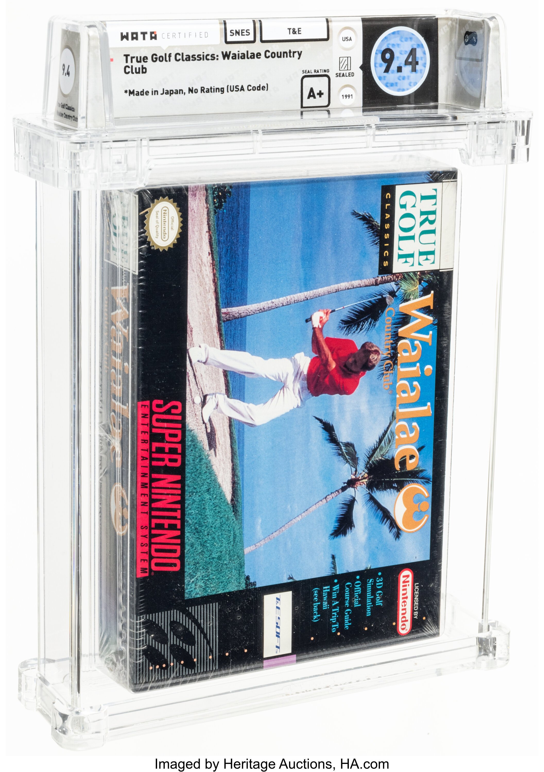 True Golf Classics: Waialae Country Club Super Nintendo (SNES): PSA Pop Report + Loose / CIB / Sealed Prices 2026