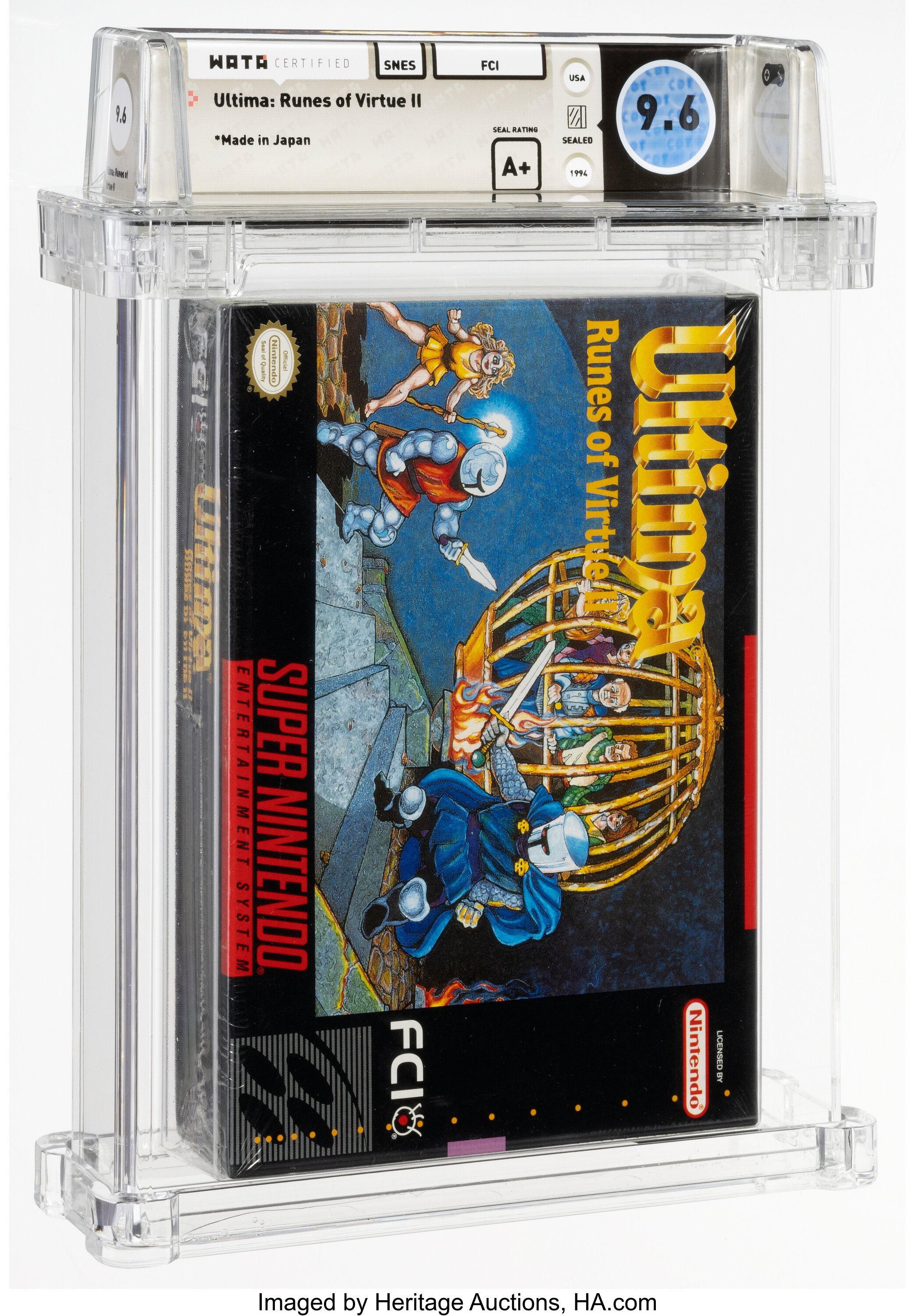 Ultima: Runes of Virtue II Super Nintendo (SNES): PSA Pop Report + Loose / CIB / Sealed Prices 2026