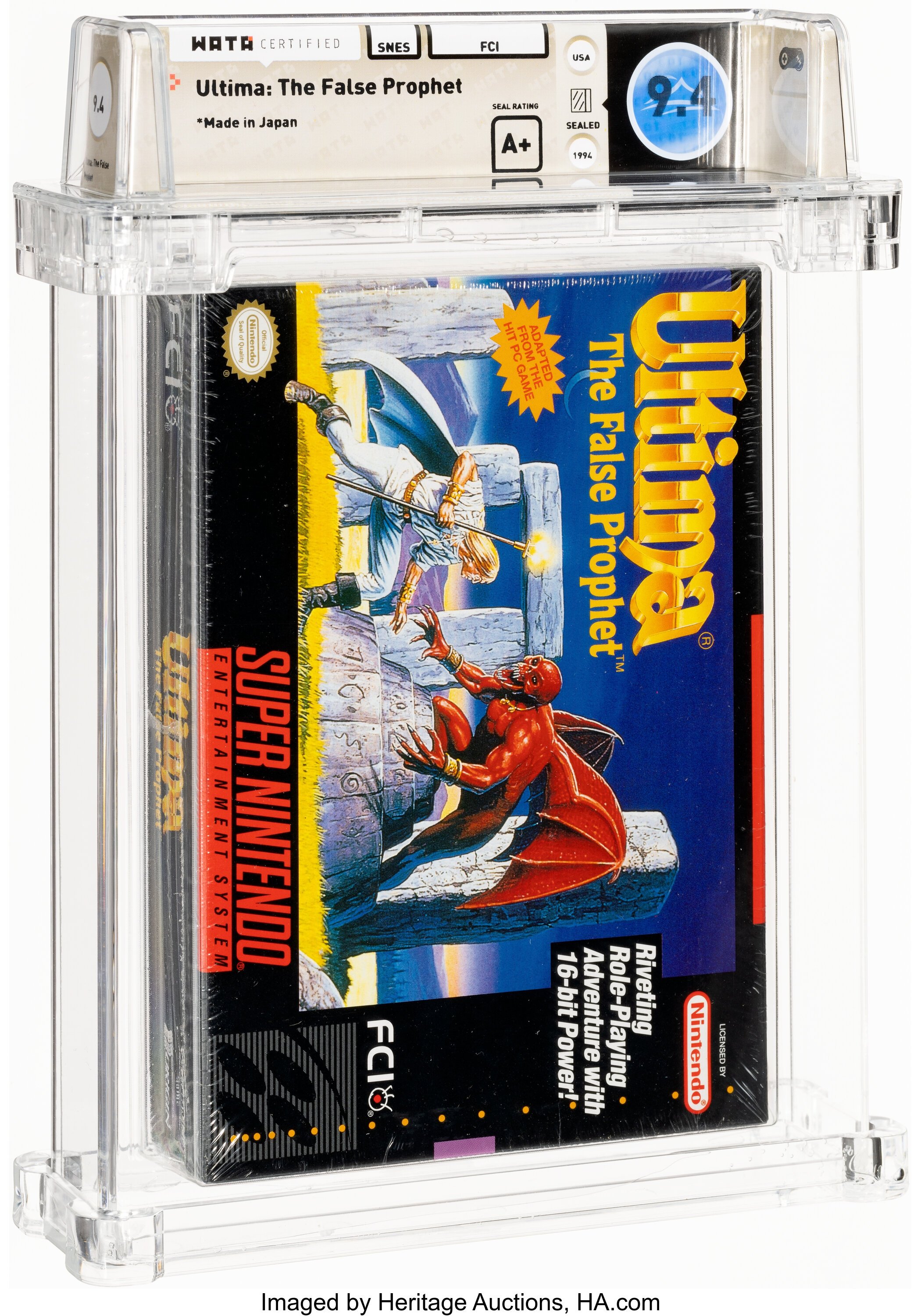 Ultima: The False Prophet Super Nintendo (SNES): PSA Pop Report + Loose / CIB / Sealed Prices 2026